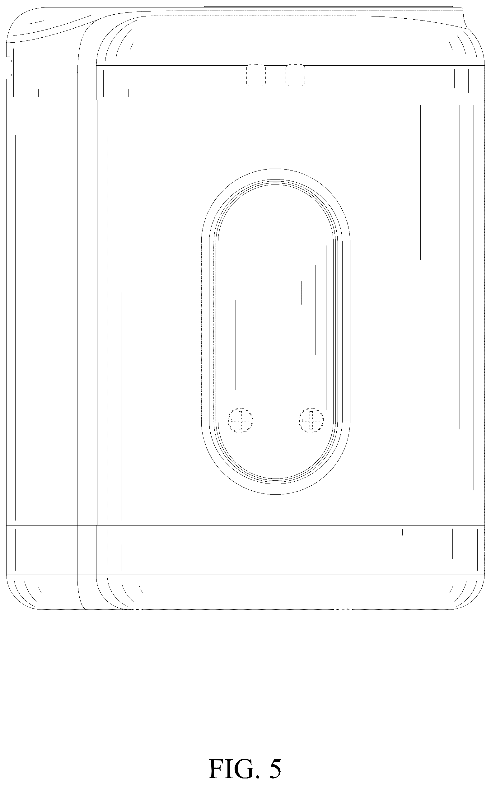 Patent USD1077183 Figure 5 – Waist-mounted fan
