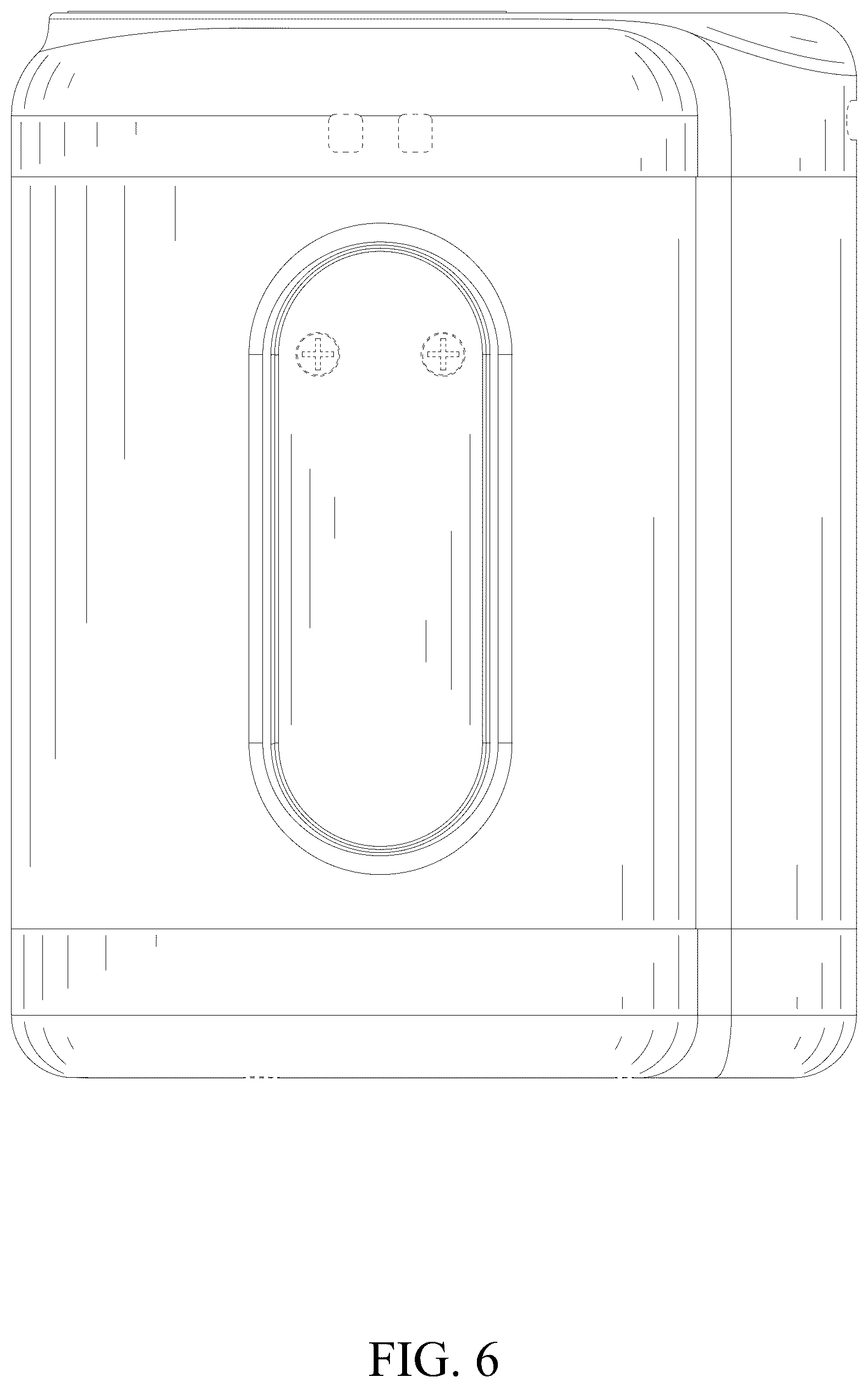 Patent USD1077183 Figure 6 – Waist-mounted fan