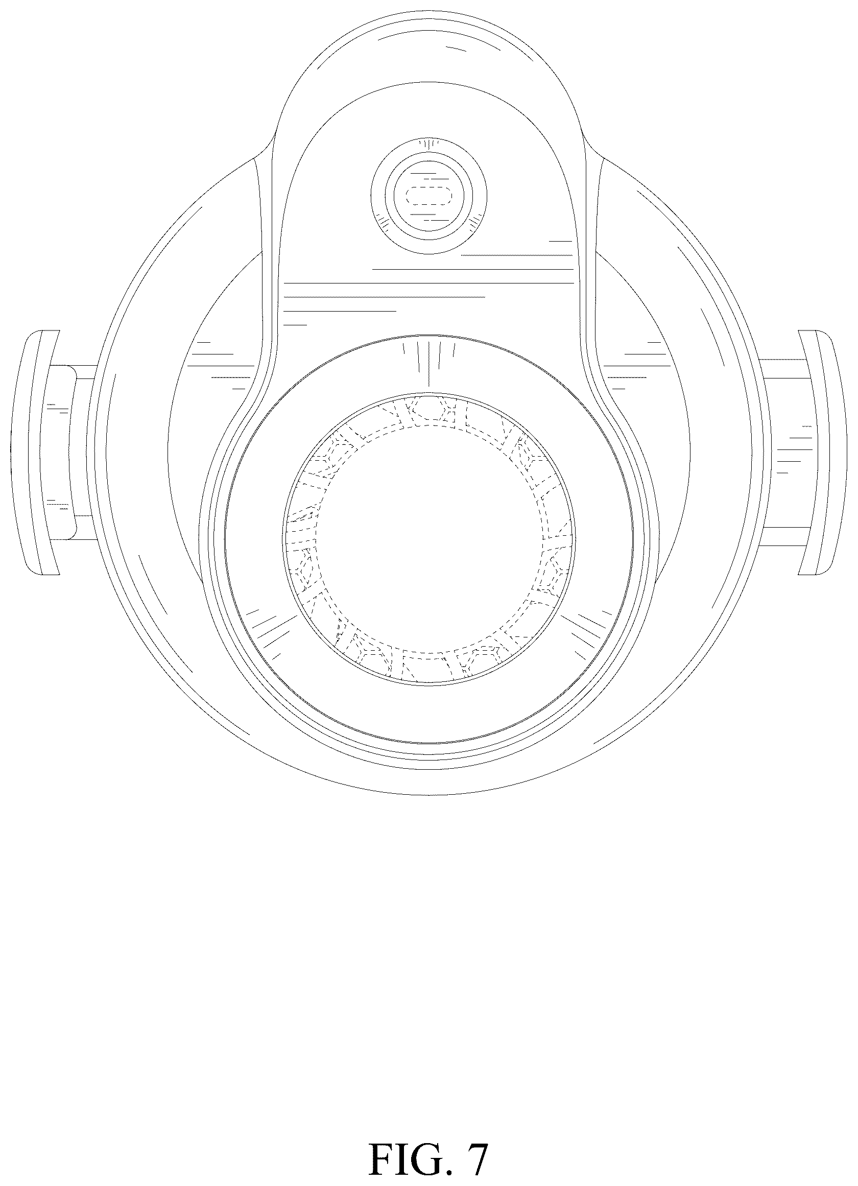 Patent USD1077183 Figure 7 – Waist-mounted fan