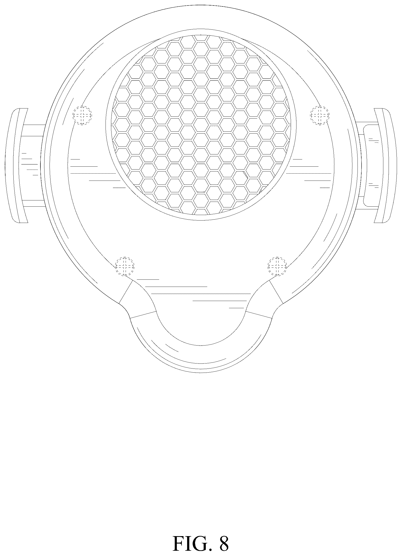 Patent USD1077183 Figure 8 – Waist-mounted fan