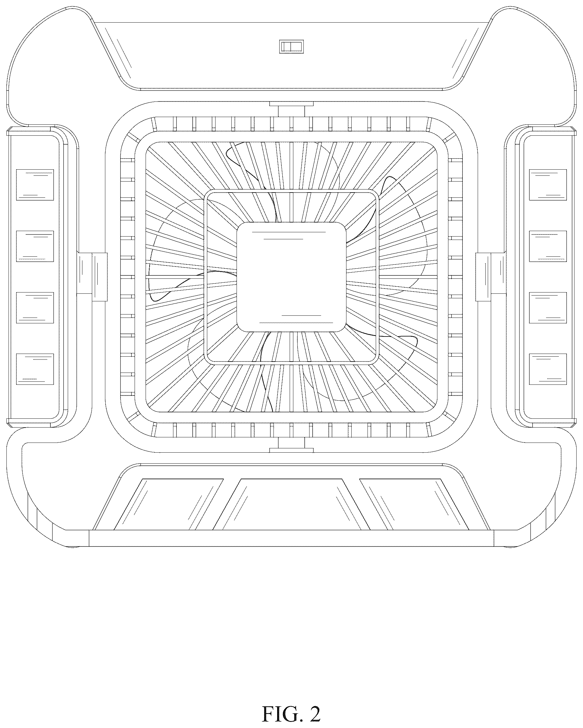 Patent USD1077184 Figure 2 – Personal fan