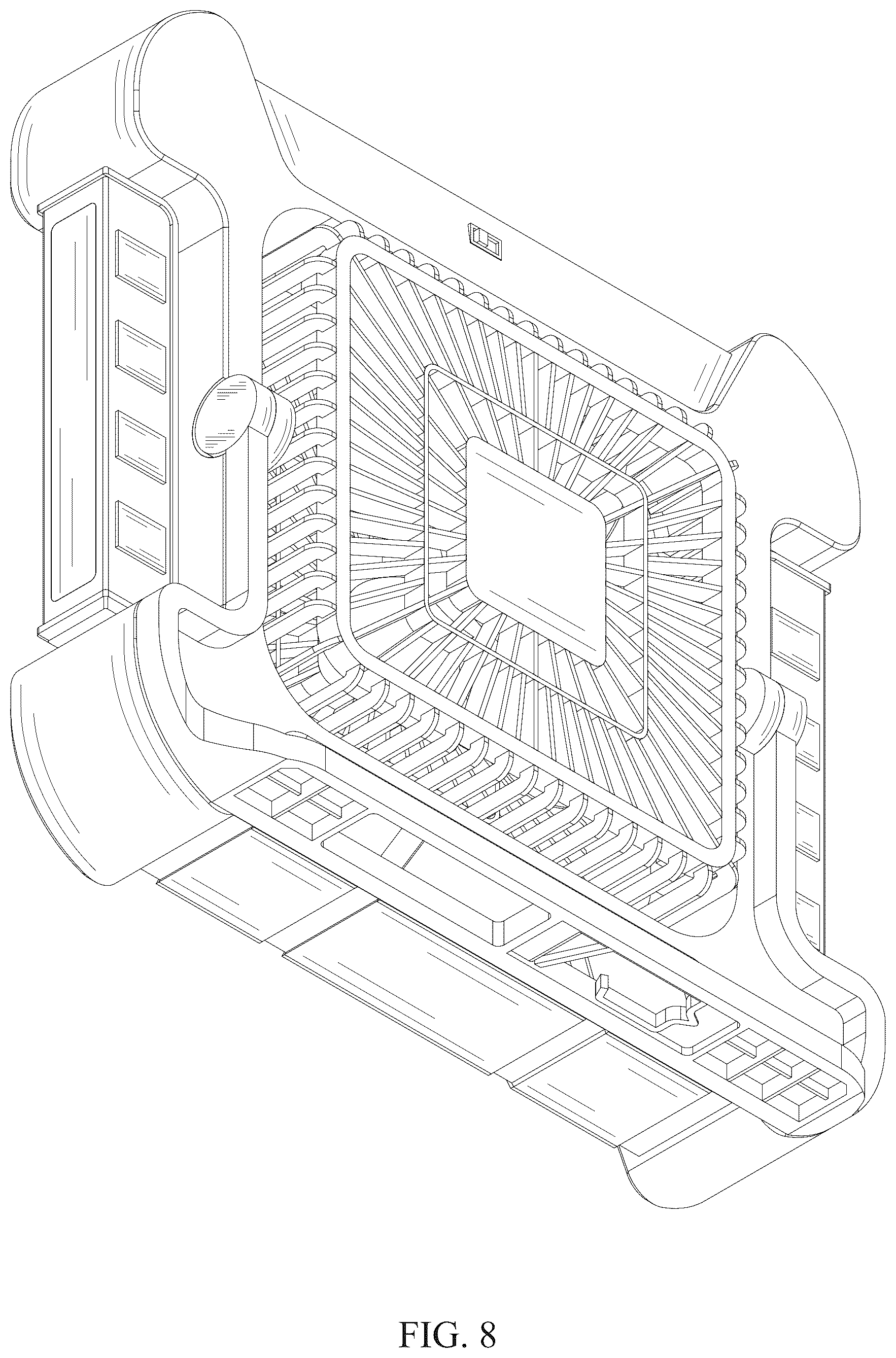 Patent USD1077184 Figure 8 – Personal fan