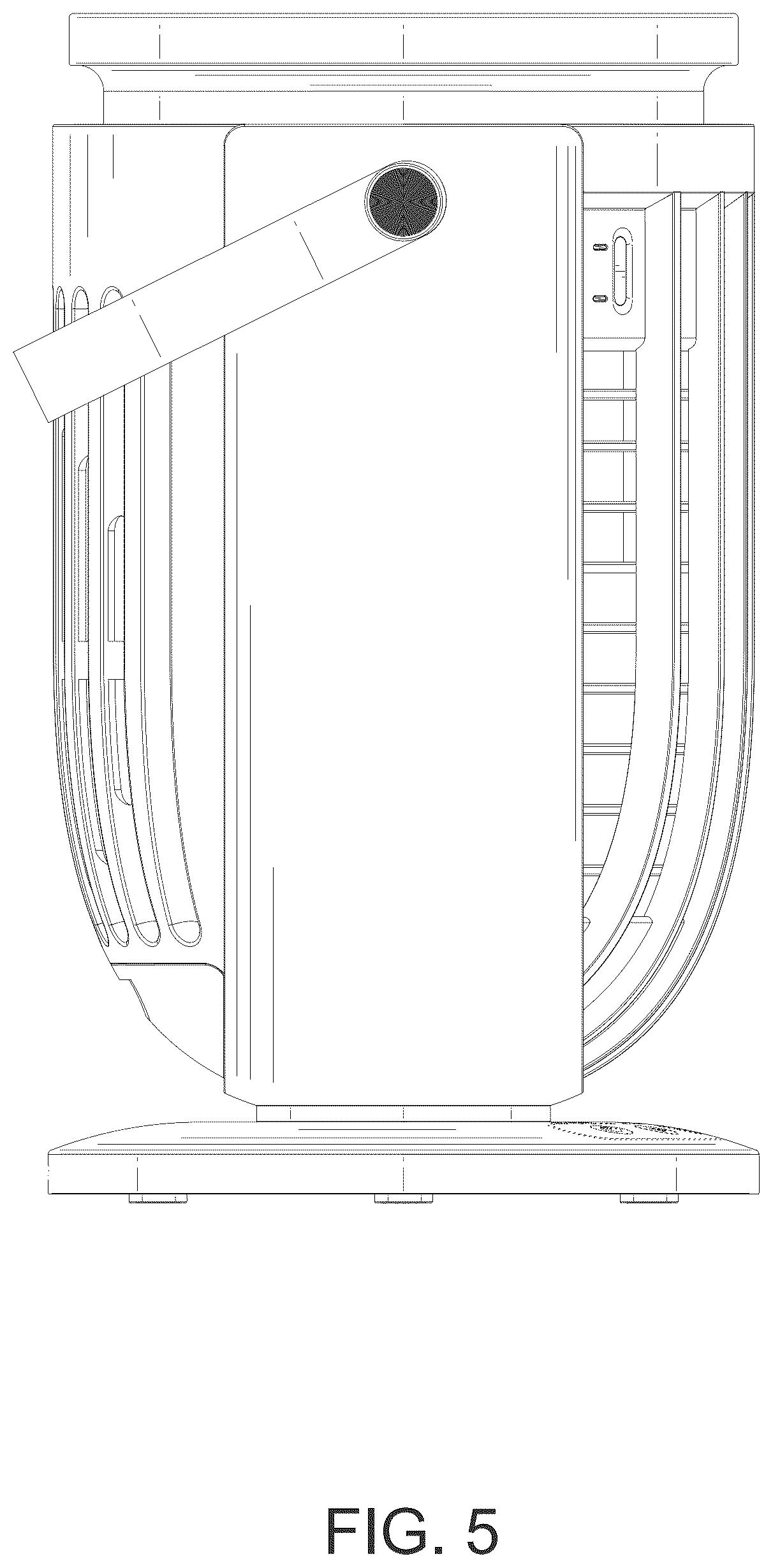 Patent USD1077185 Figure 5 – Air cooler
