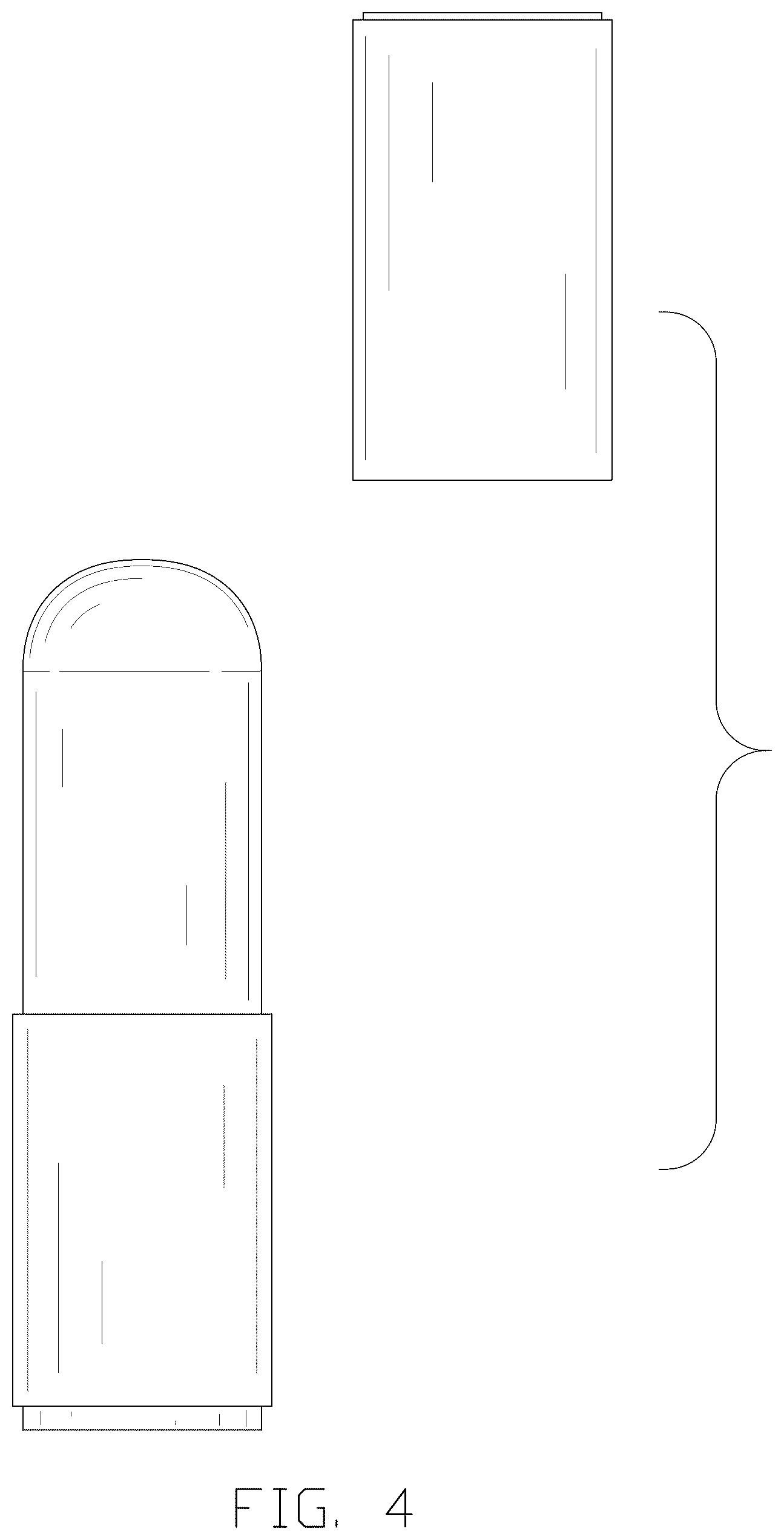 Patent USD1077186 Figure 4 – Handheld fan