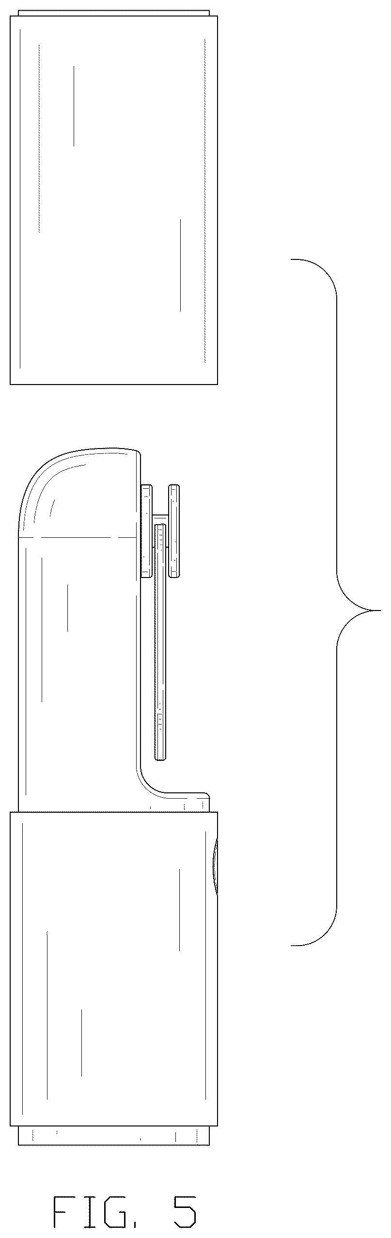 Patent USD1077186 Figure 5 – Handheld fan