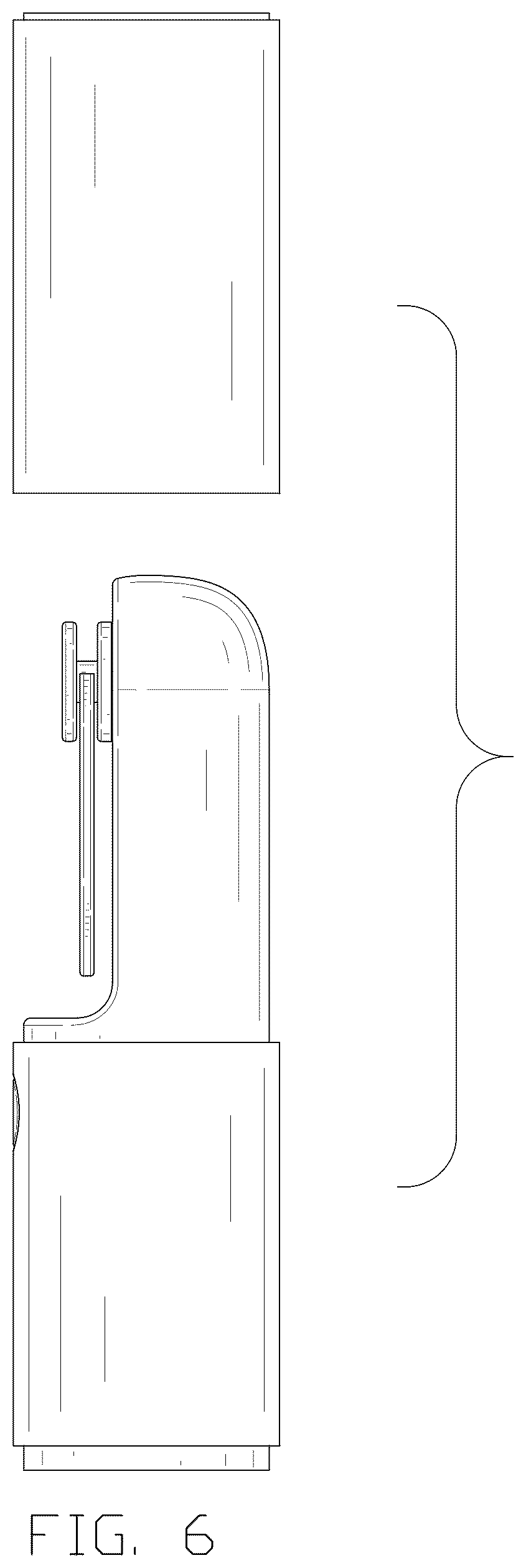 Patent USD1077186 Figure 6 – Handheld fan