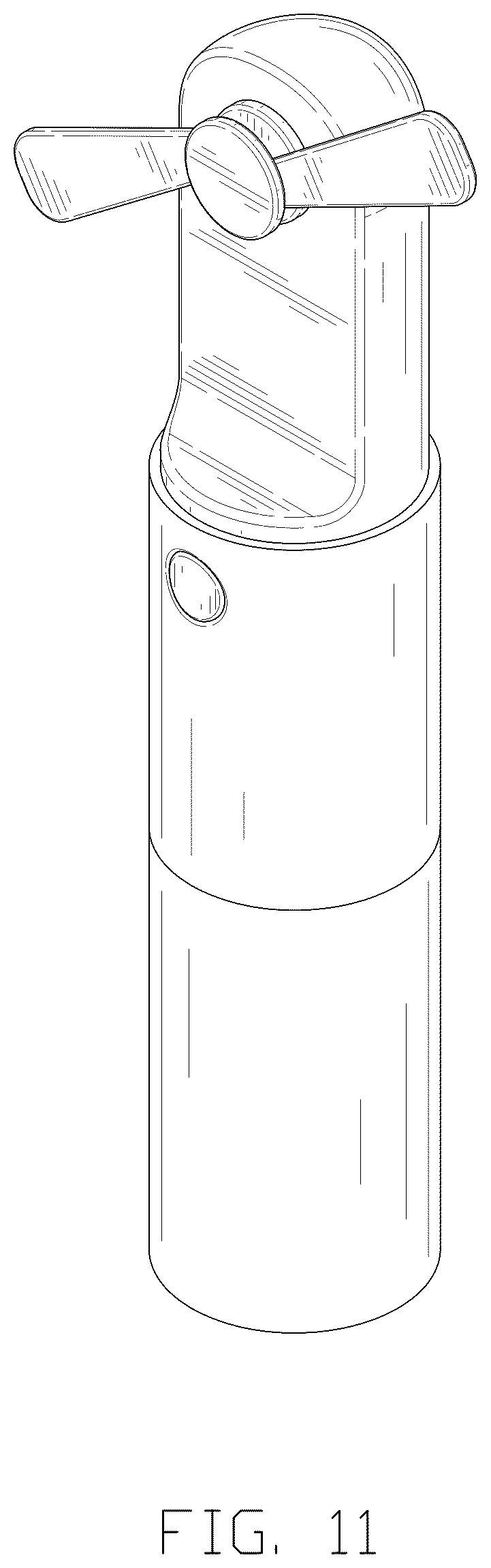Patent USD1077186 Figure 11 – Handheld fan