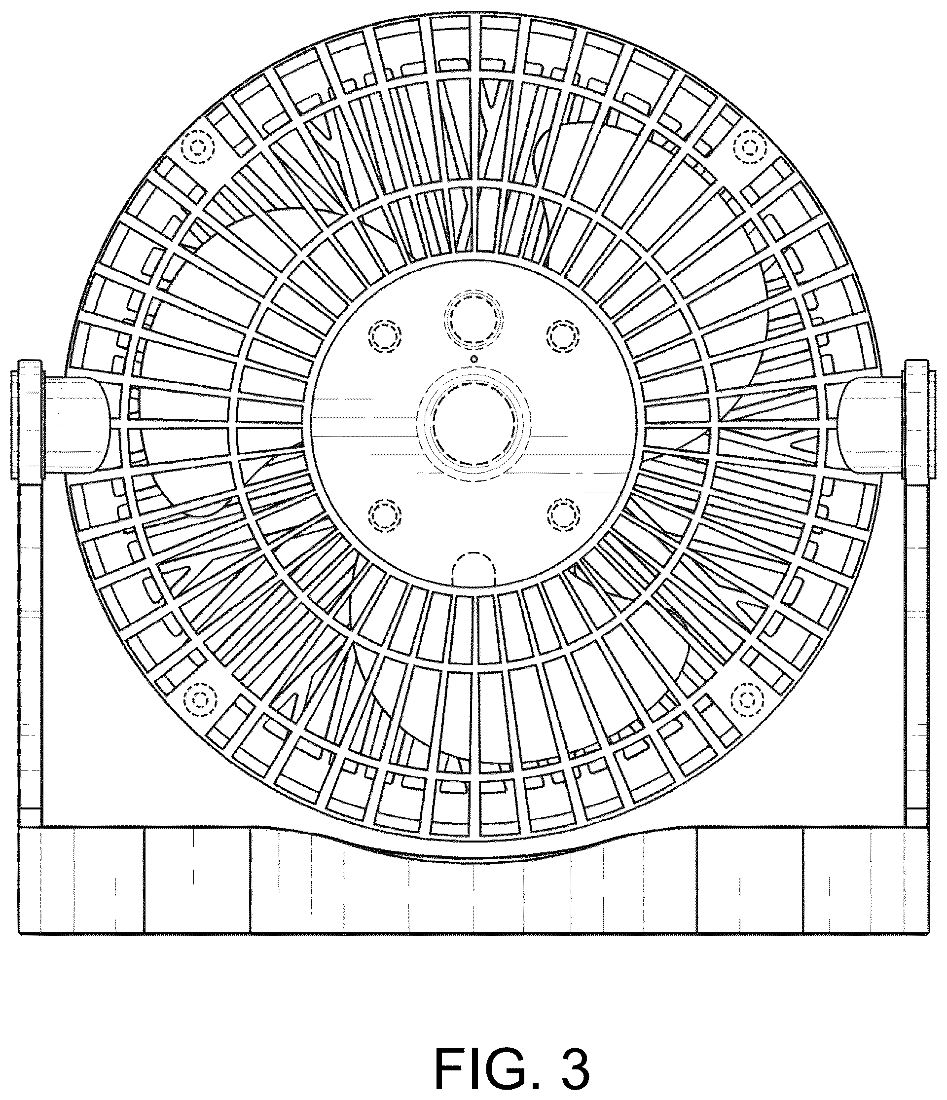 Patent USD1077188 Figure 3 – Desk fan
