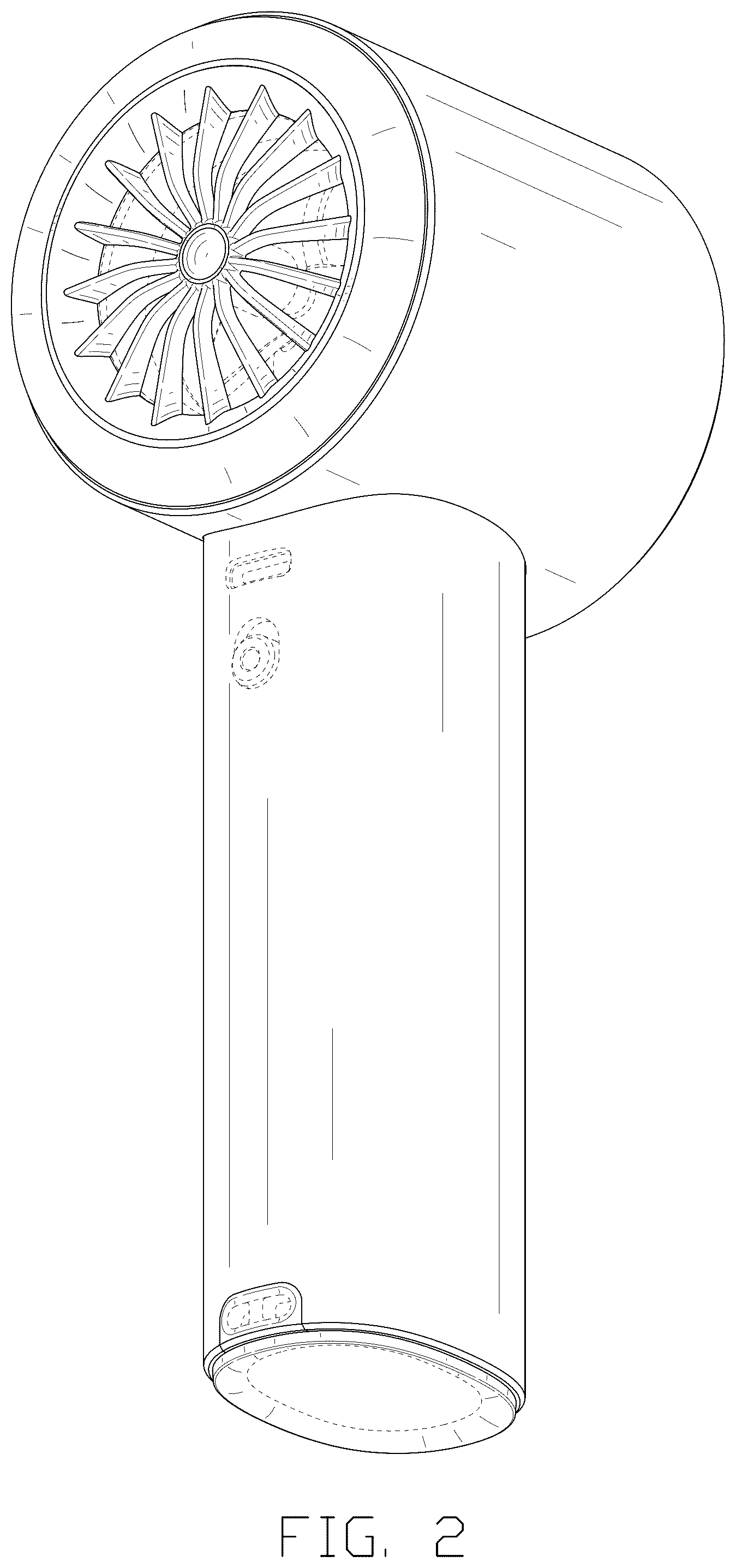 Patent USD1077190 Figure 2 – Portable fan