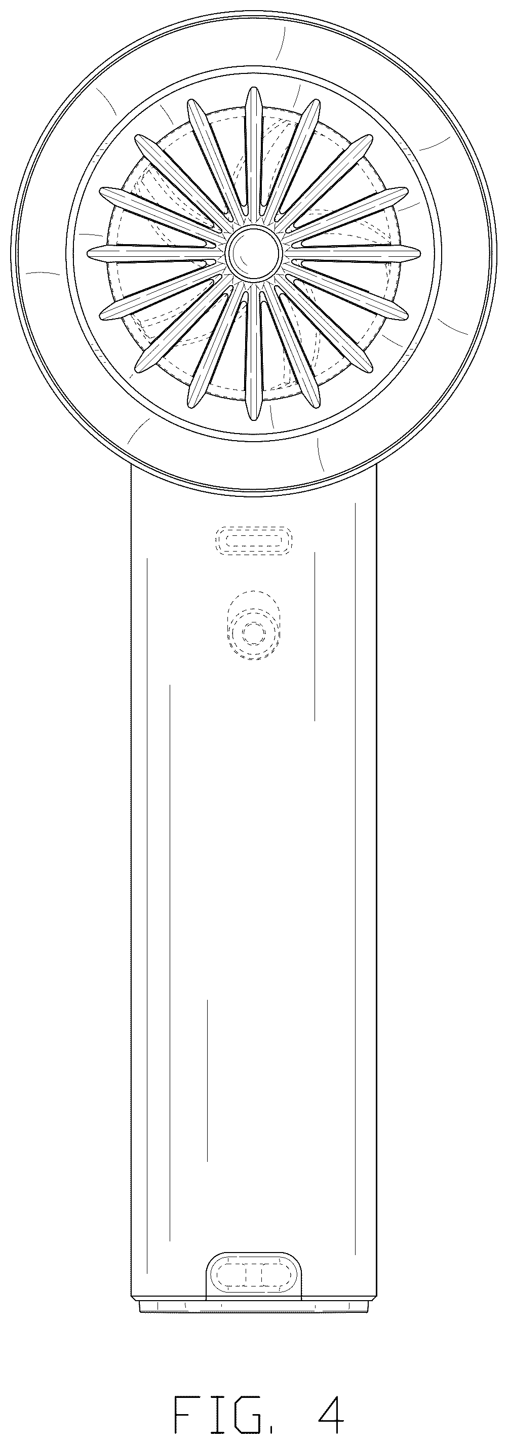 Patent USD1077190 Figure 4 – Portable fan