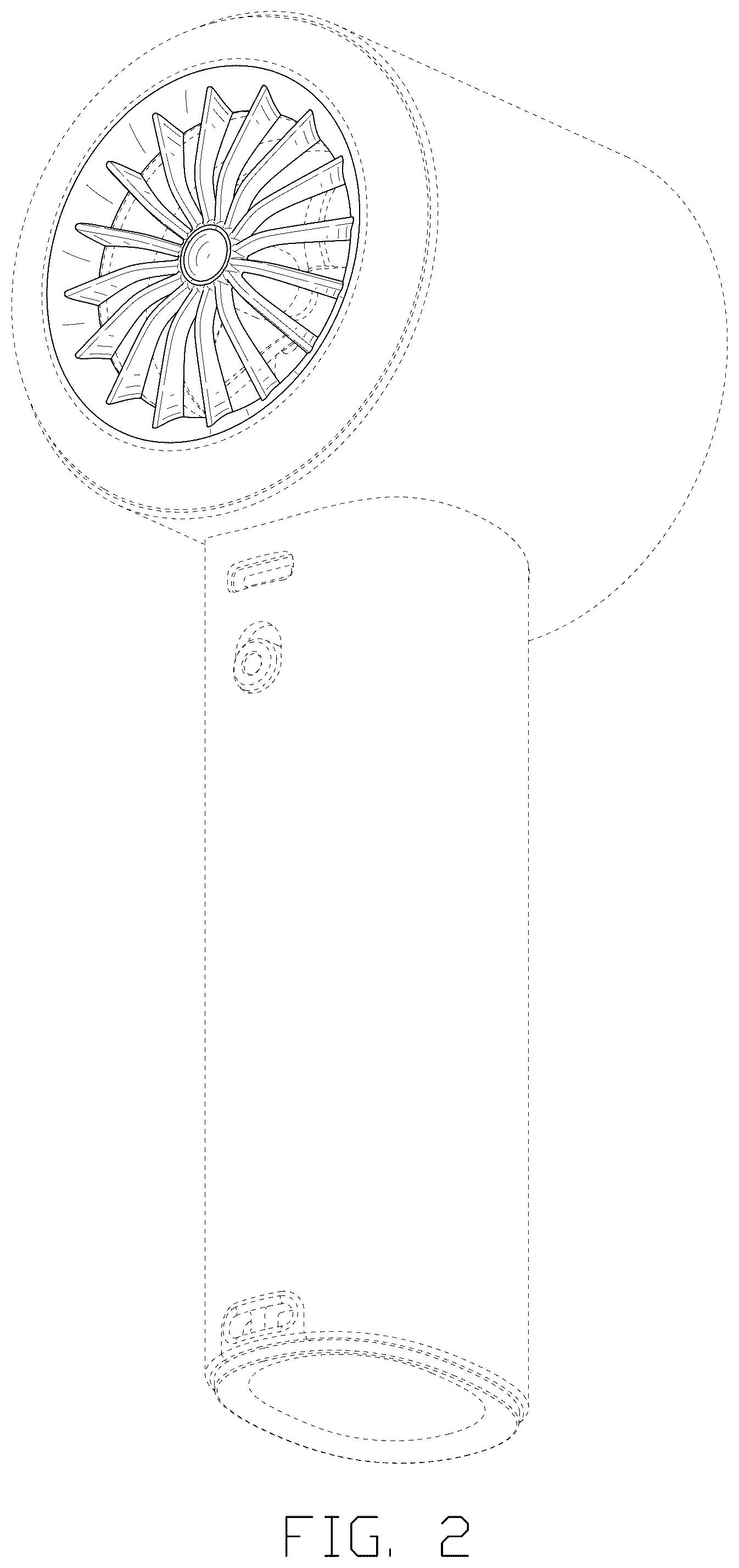 Patent USD1077192 Figure 2 – Portable fan