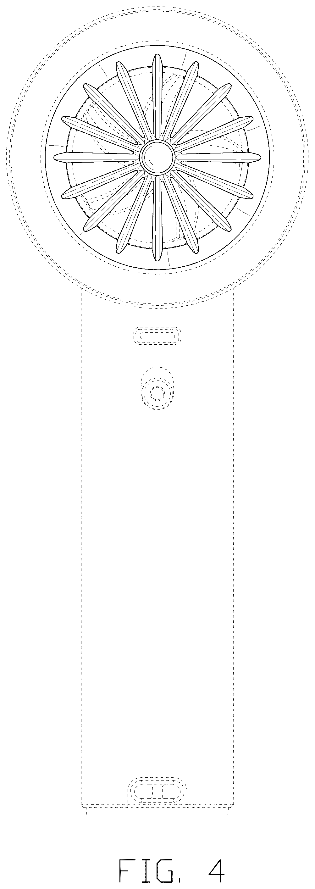 Patent USD1077192 Figure 4 – Portable fan