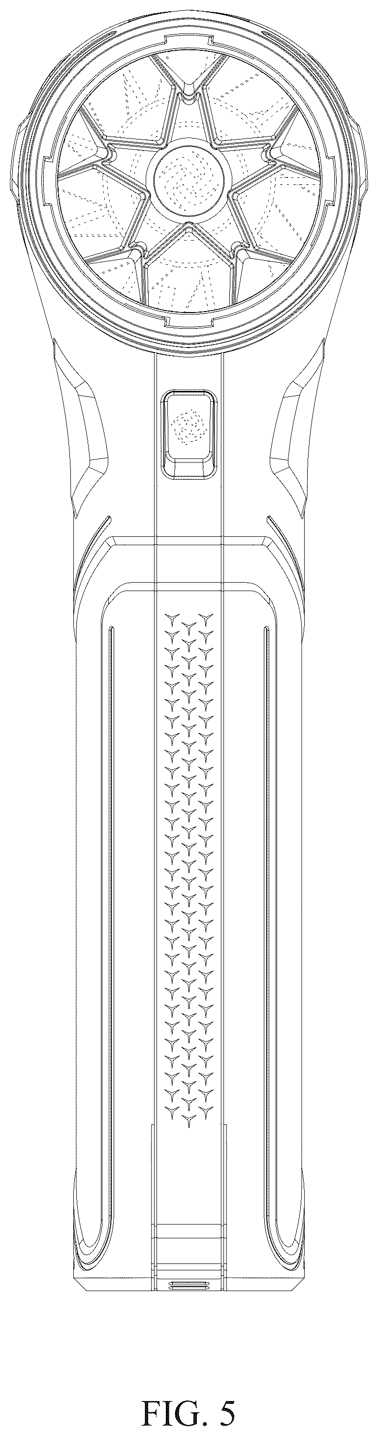 Patent USD1077194 Figure 5 – Handheld fan