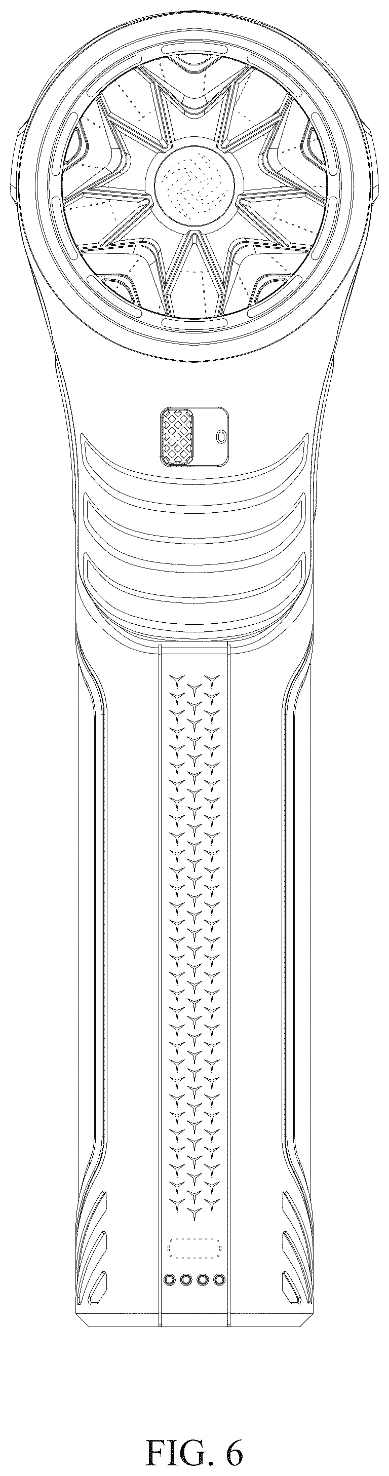 Patent USD1077194 Figure 6 – Handheld fan