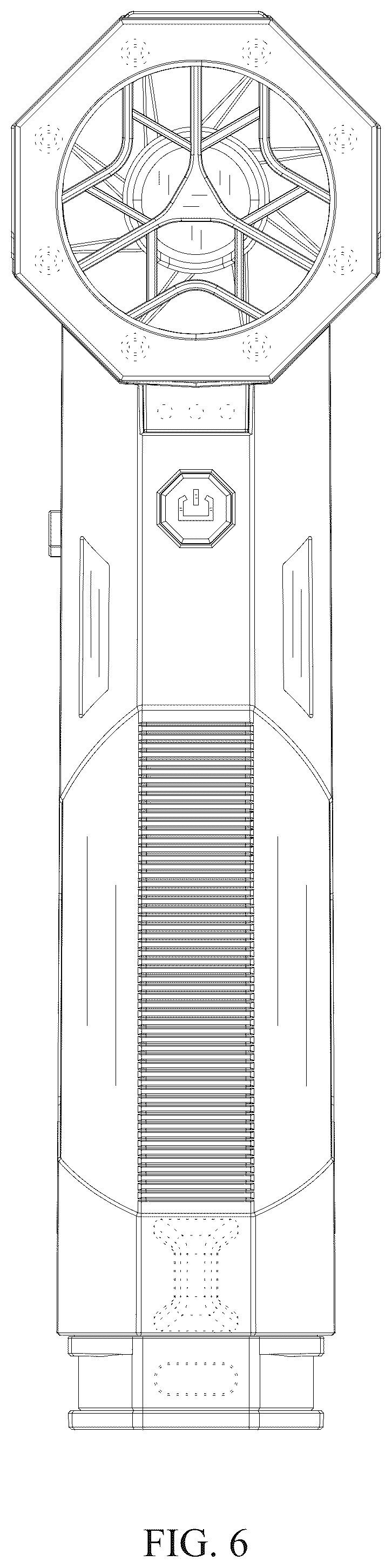 Patent USD1077195 Figure 6 – Handheld fan