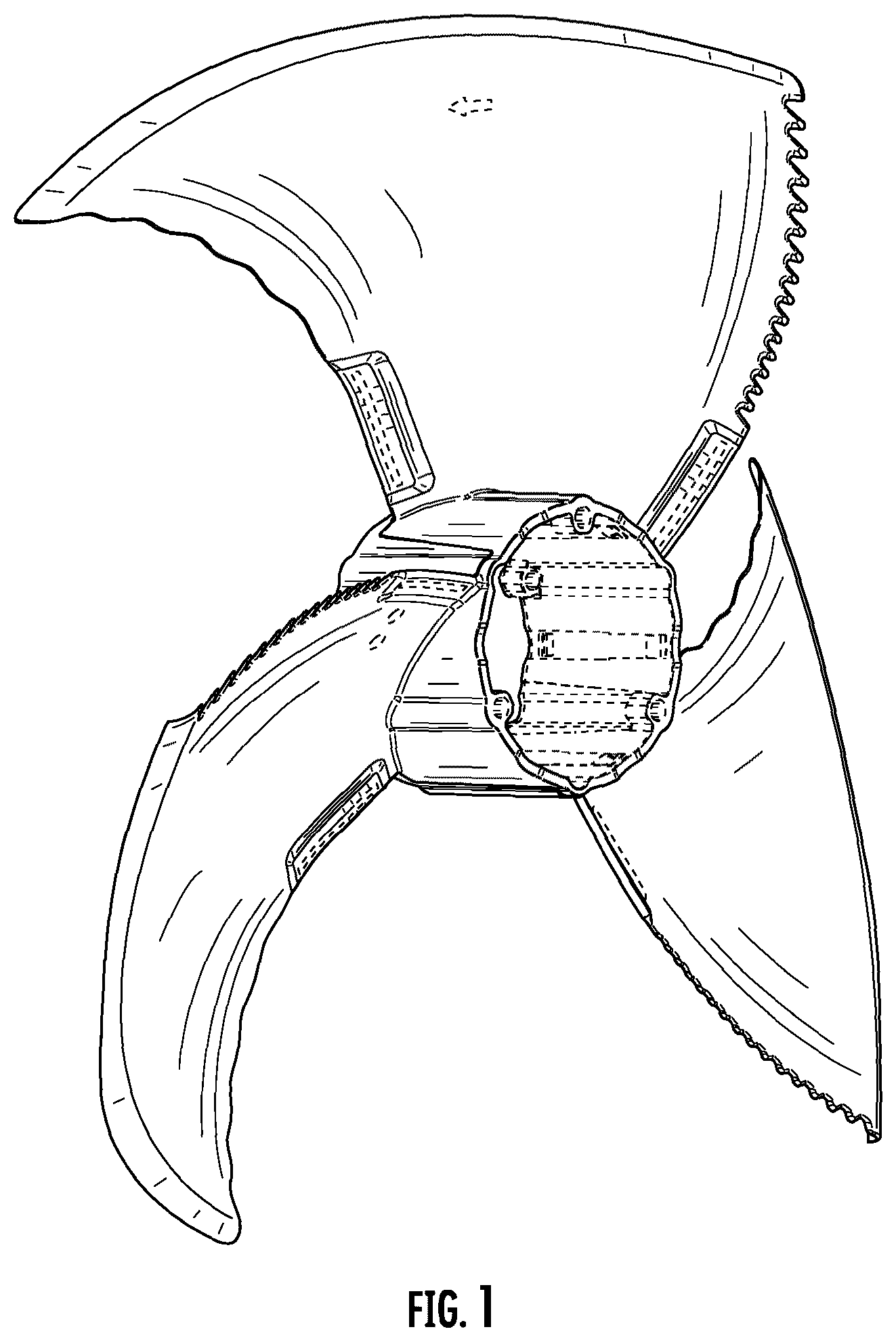 Patent USD1077196 Figure 1 – Fan wheel