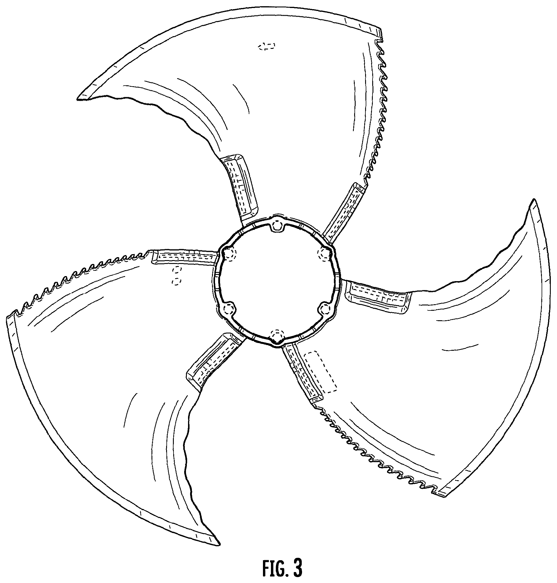 Patent USD1077196 Figure 3 – Fan wheel