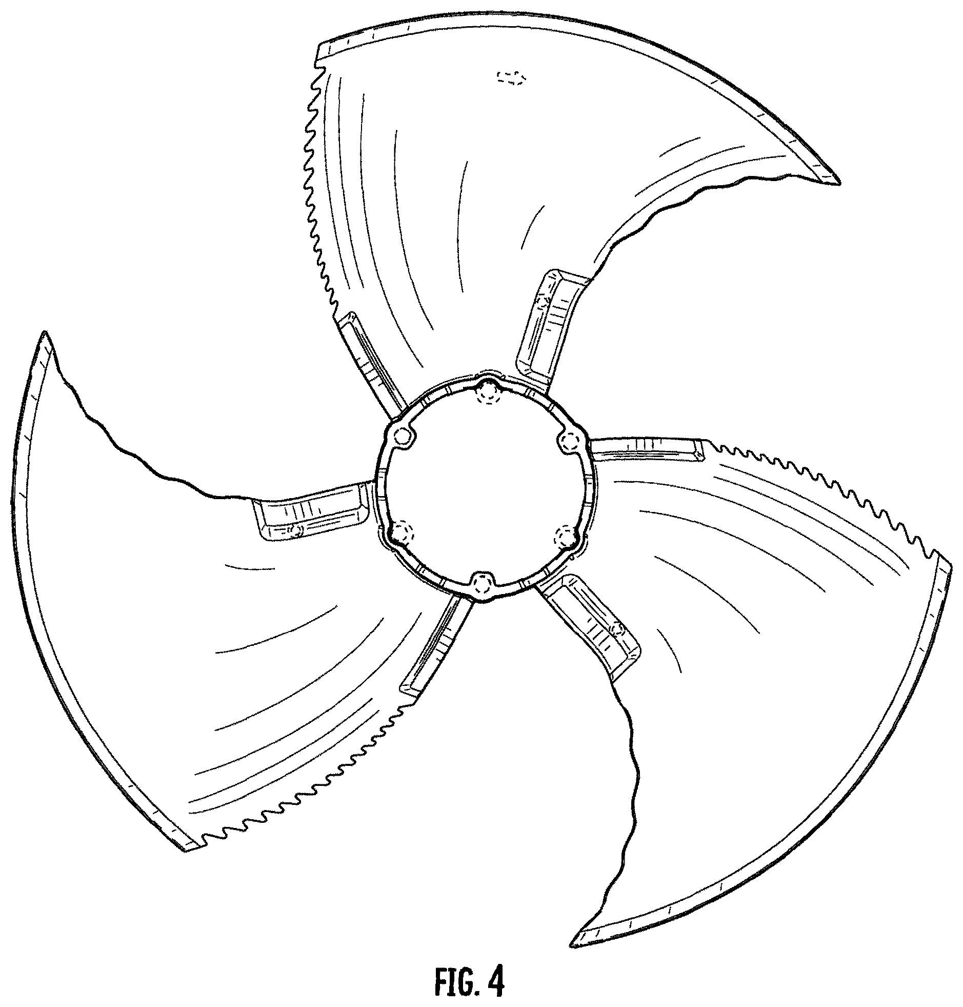 Patent USD1077196 Figure 4 – Fan wheel