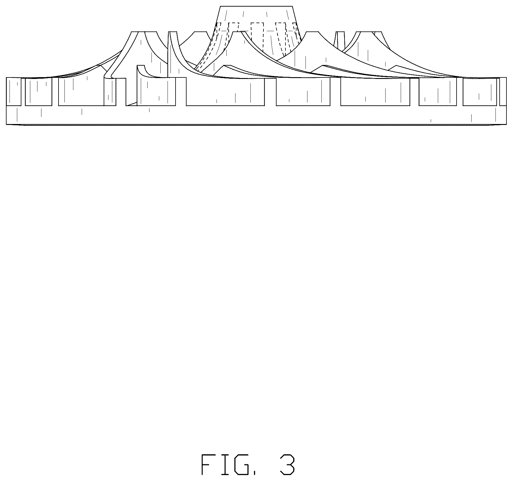 Patent USD1077197 Figure 3 – Fan of a ventilator