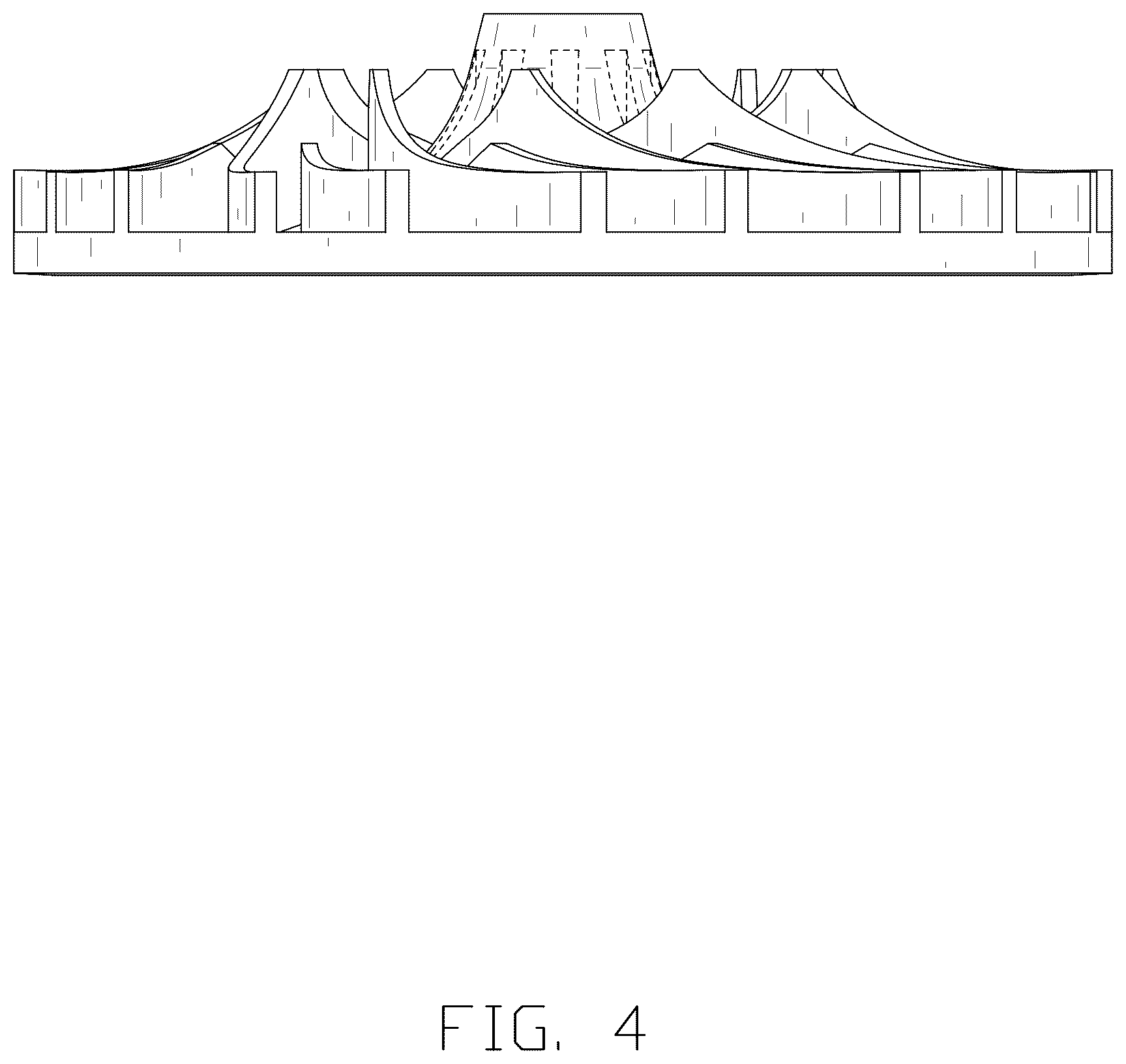 Patent USD1077197 Figure 4 – Fan of a ventilator