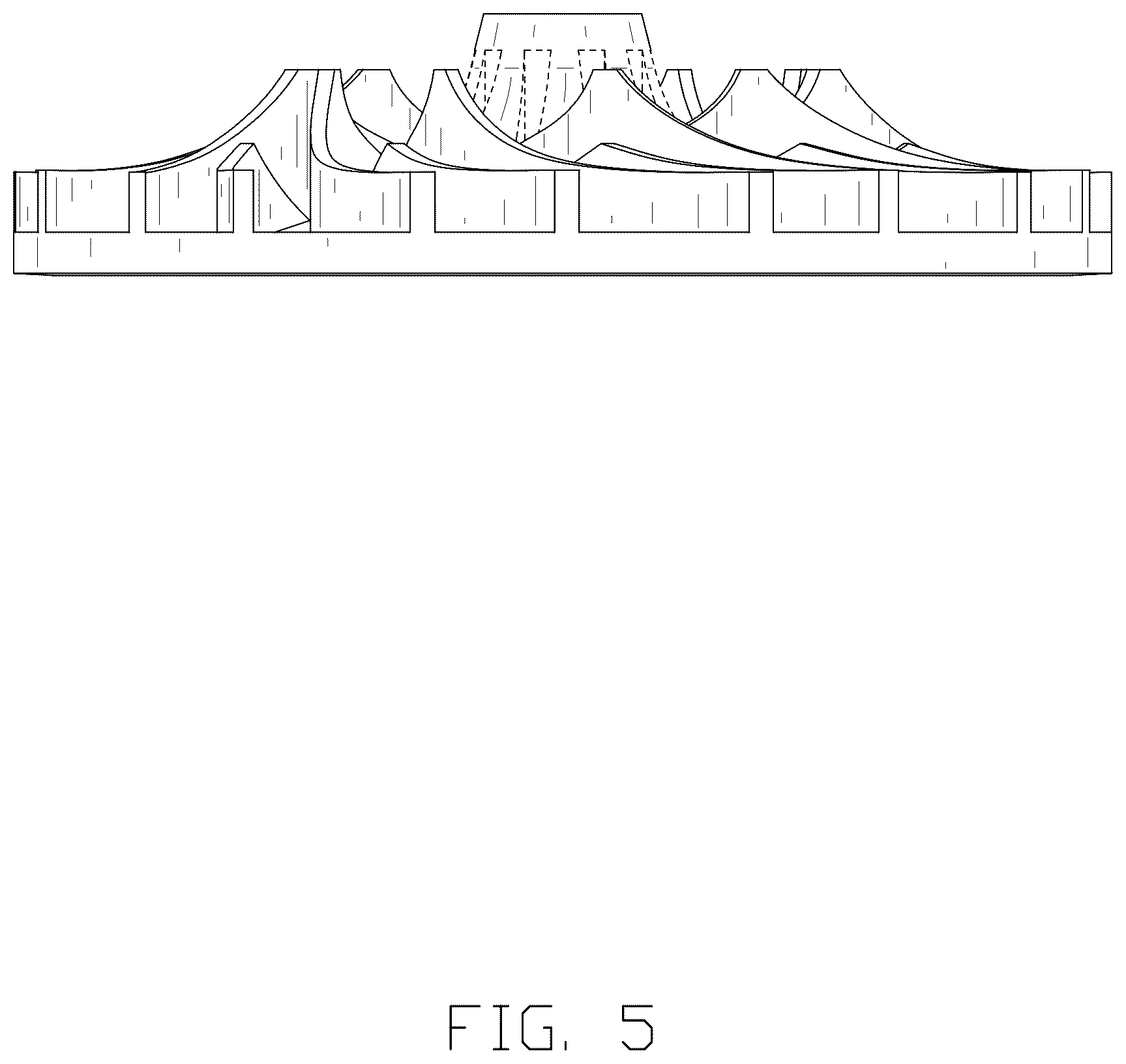 Patent USD1077197 Figure 5 – Fan of a ventilator