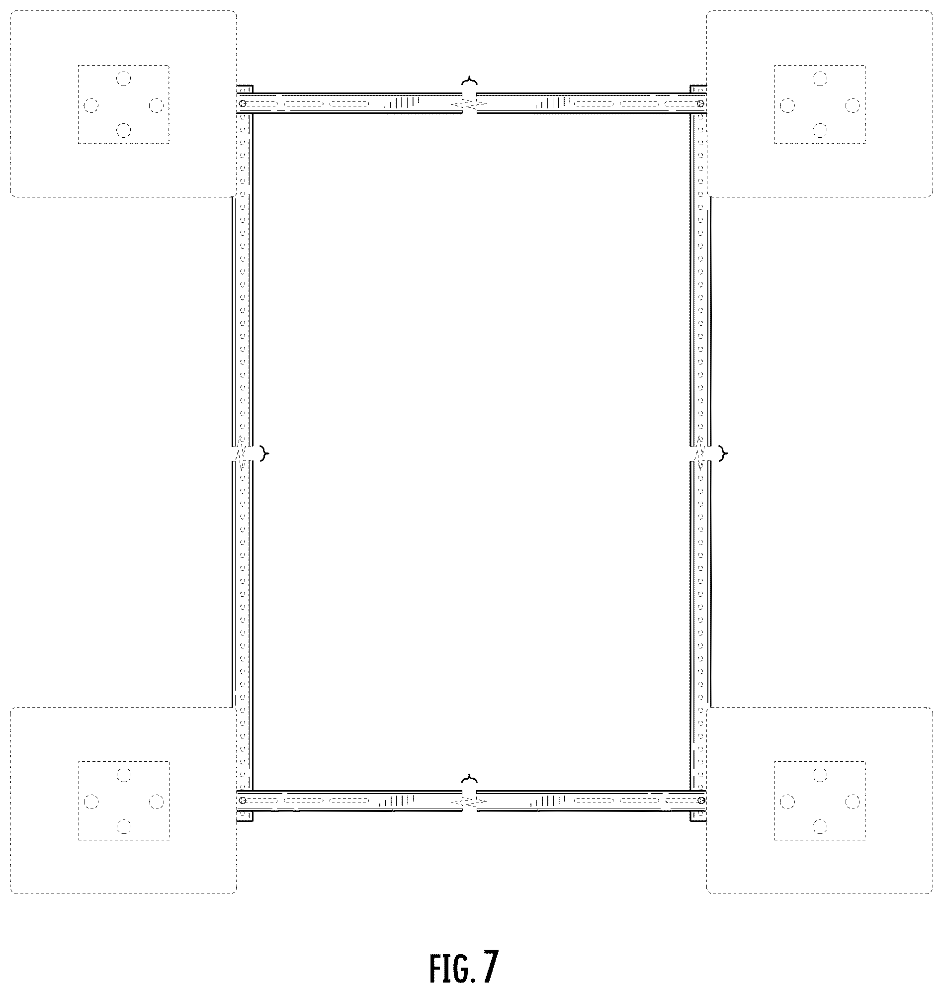 Patent USD1077198 Figure 5 – HVAC support