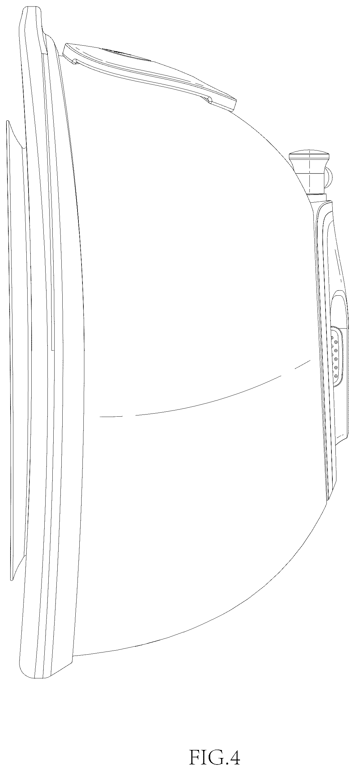 Patent USD1077202 Figure 4 – Breast pump