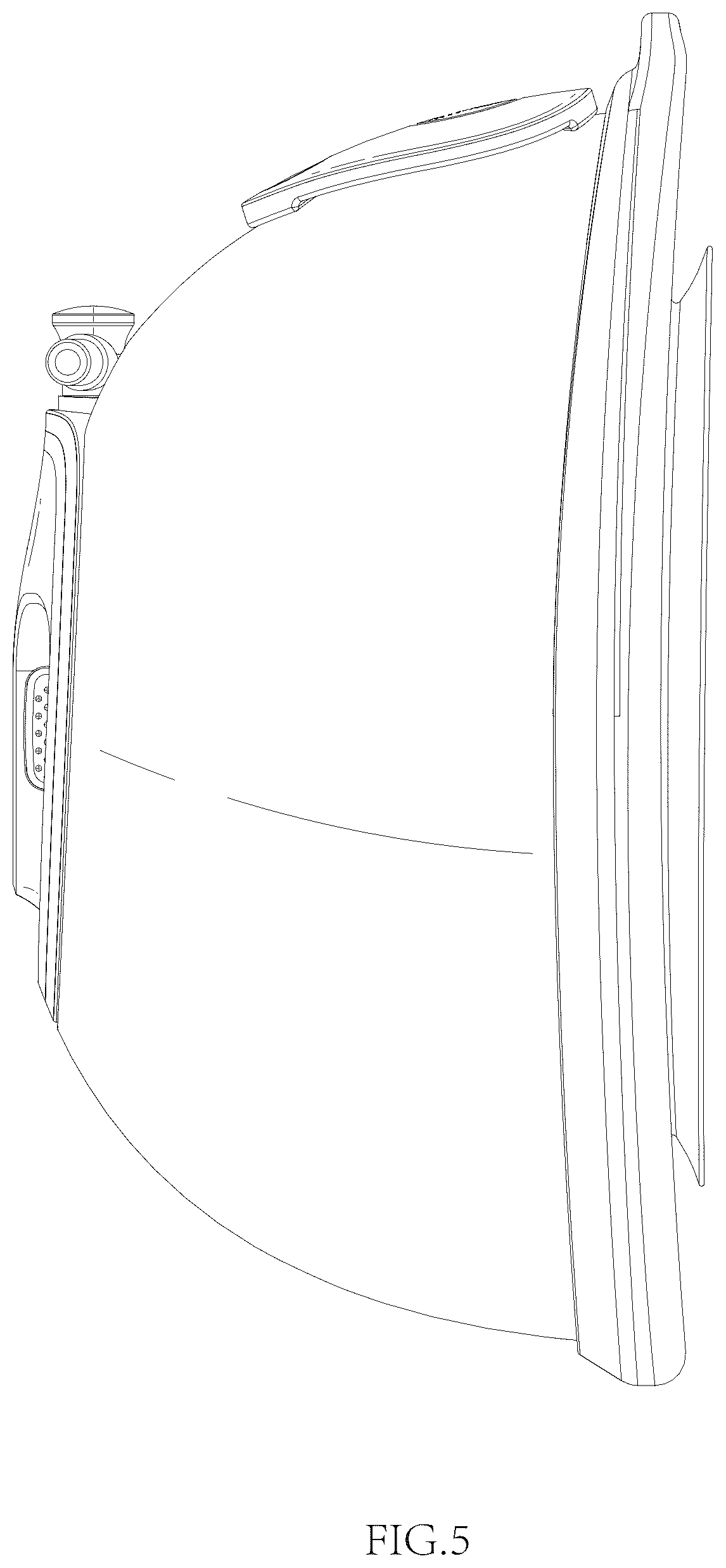 Patent USD1077202 Figure 5 – Breast pump