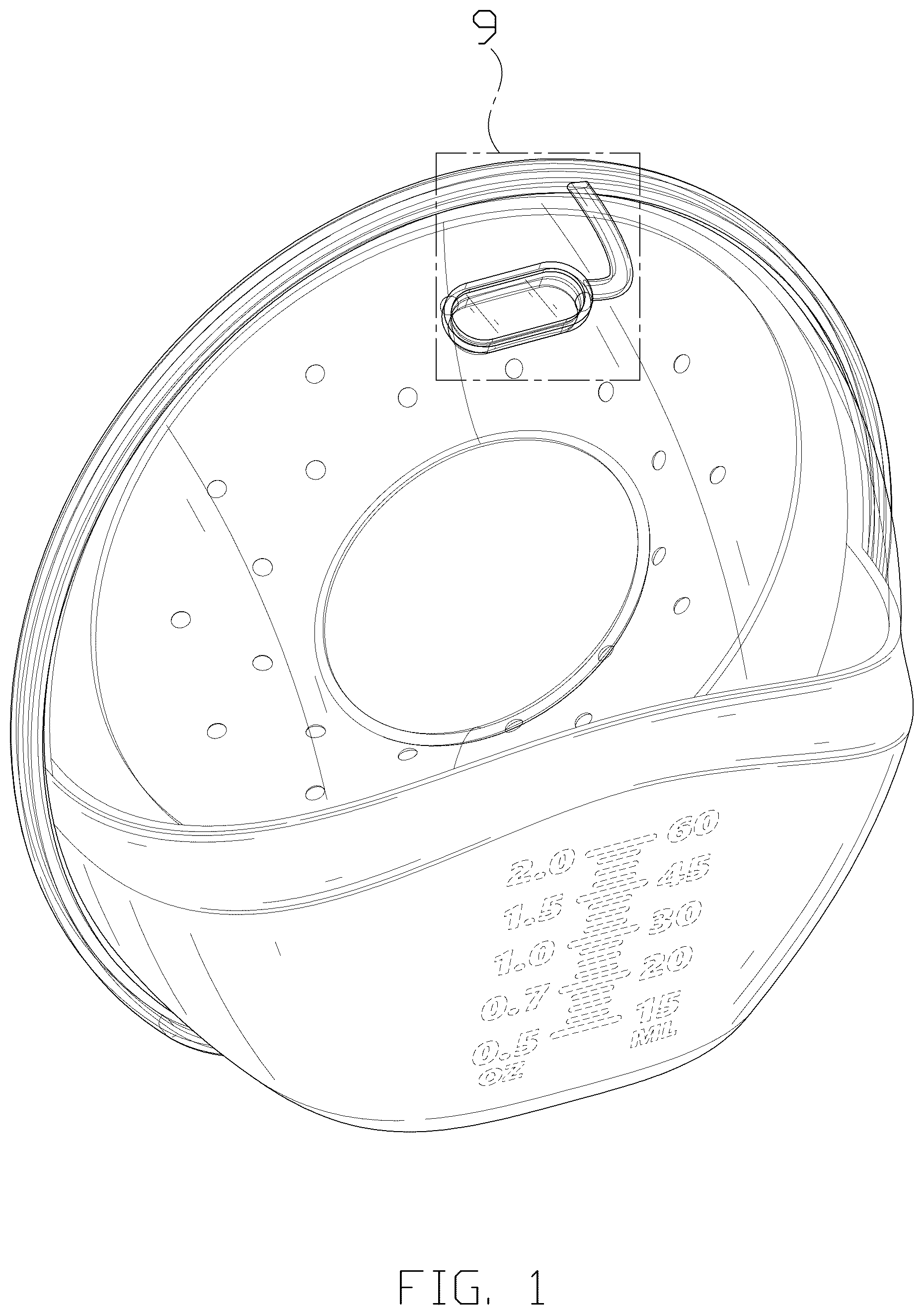 Patent USD1077203 — Breast pump — Figure 1