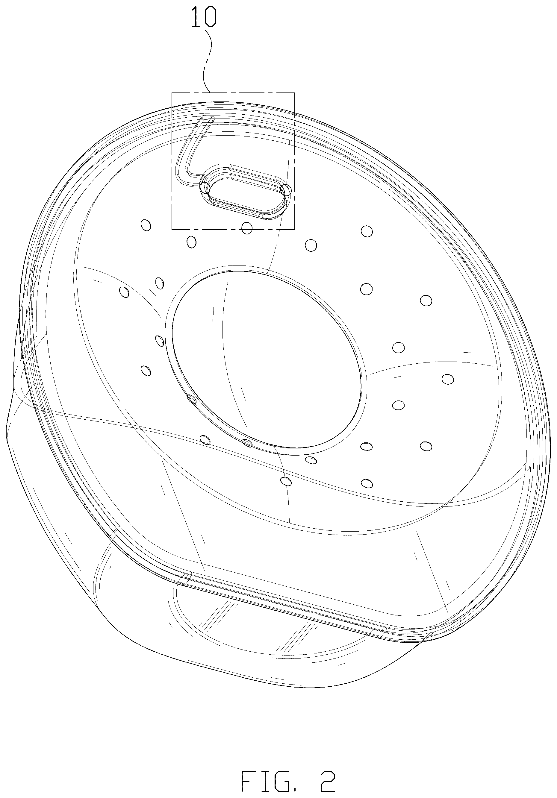Patent USD1077203 Figure 2 – Breast pump