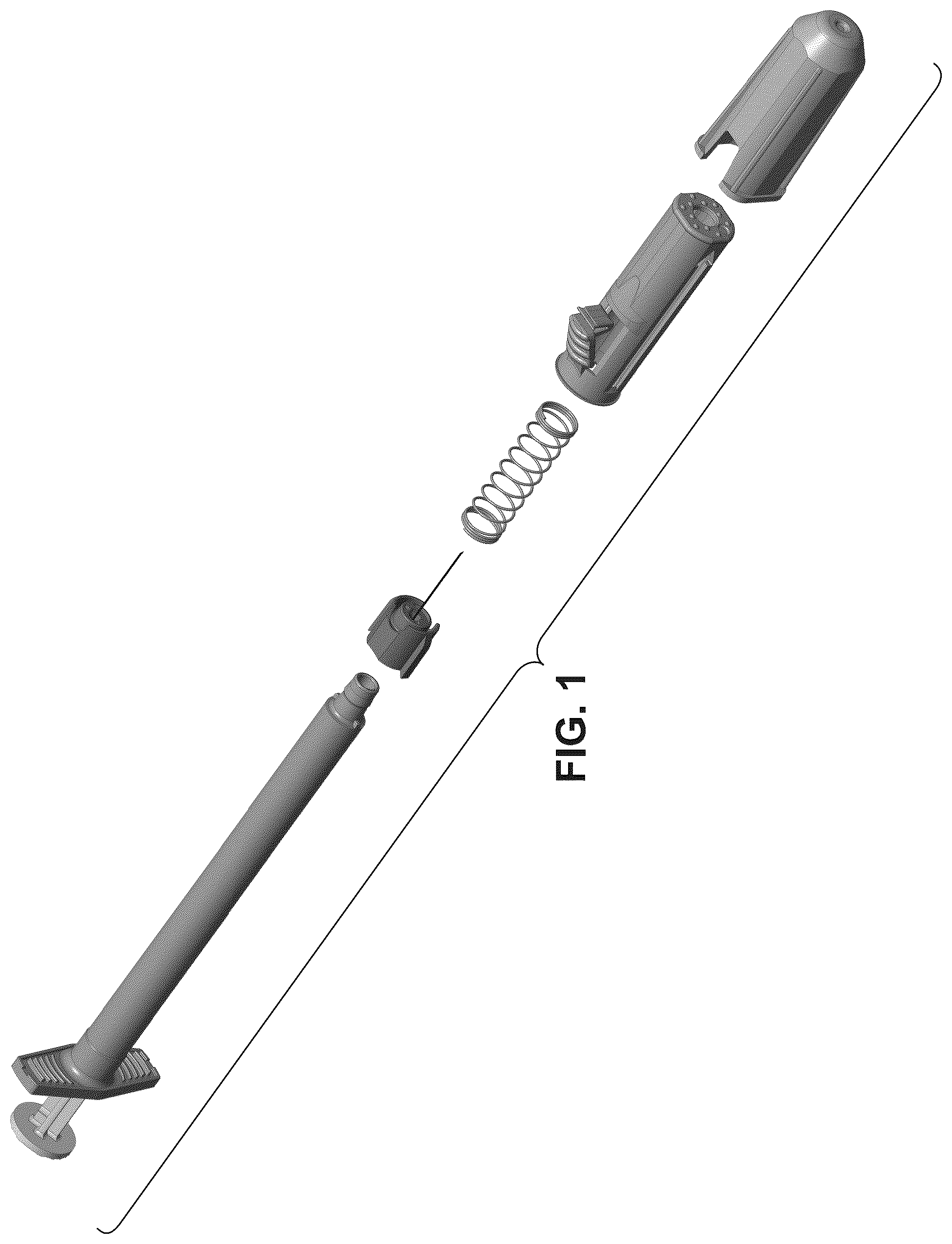Patent USD1077211 Figure 1 – Safety mechanism for hypodermic needle