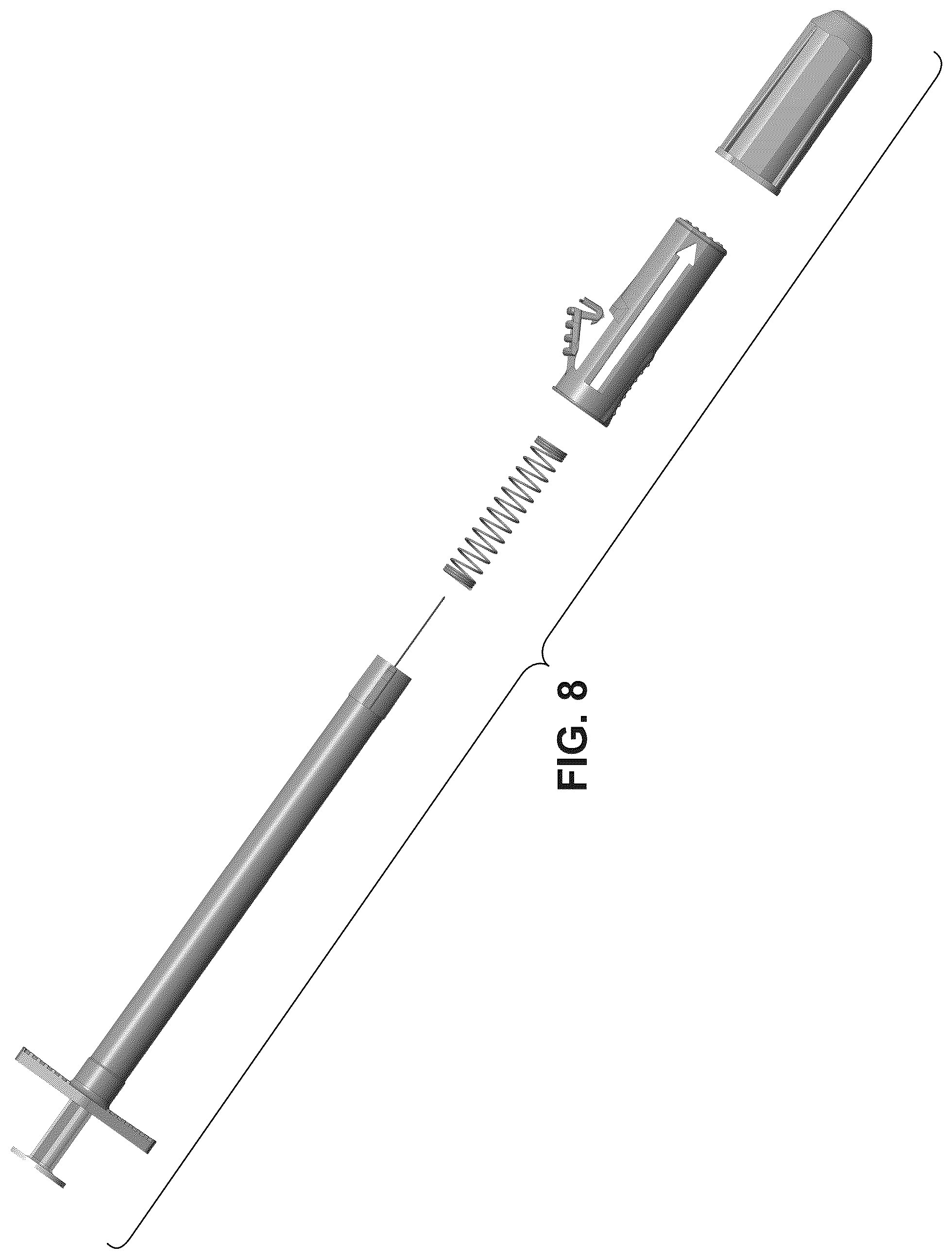 Patent USD1077211 Figure 8 – Safety mechanism for hypodermic needle