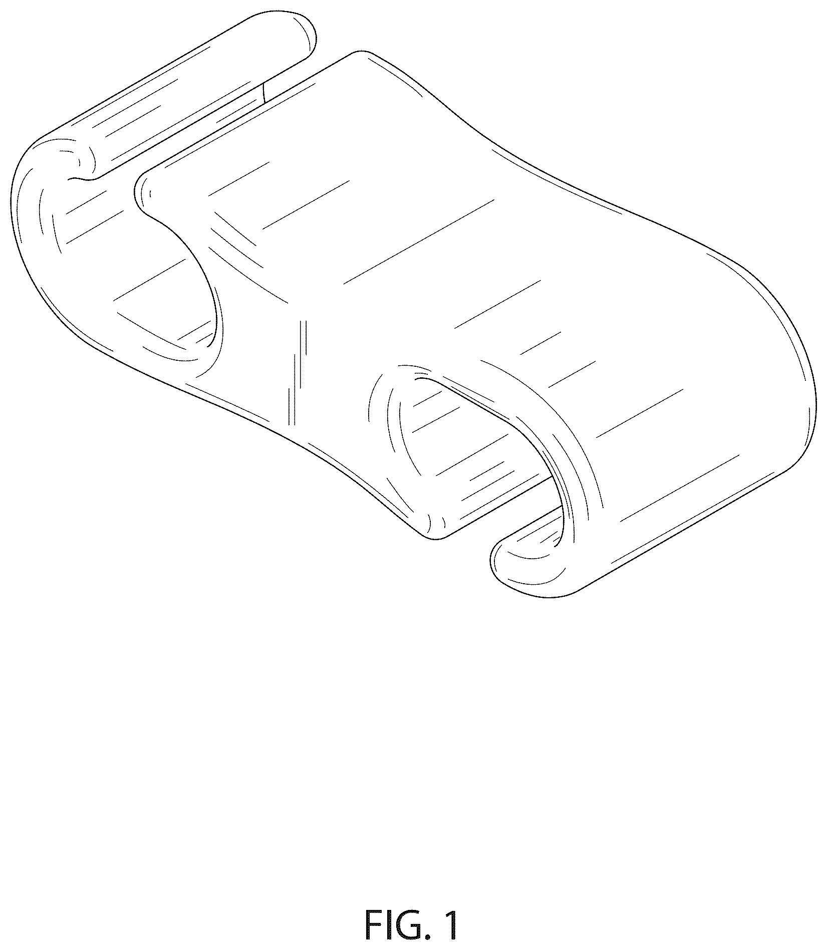 Patent USD1077215 Figure 1 – Oxygen hose retainer
