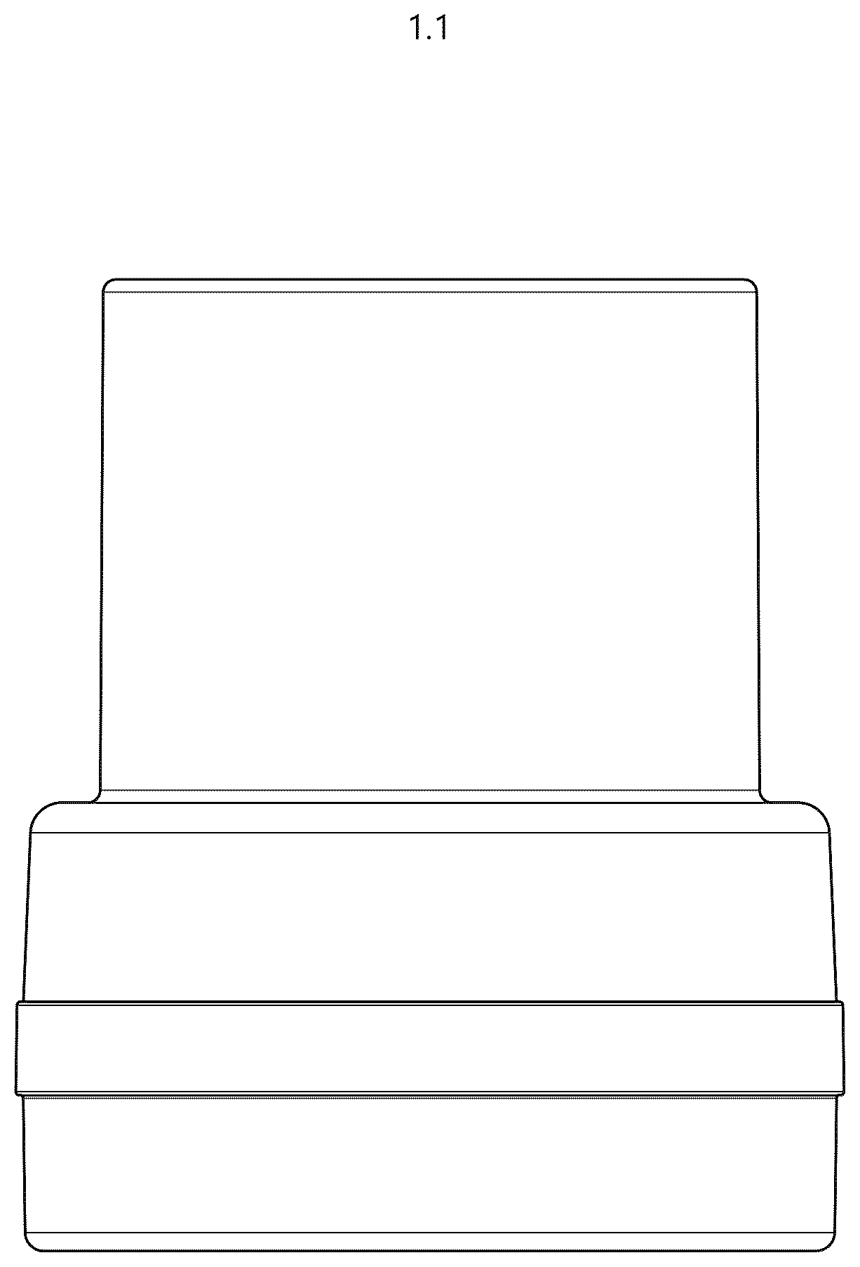 Patent USD1077216 Figure 1 – Syringe connector