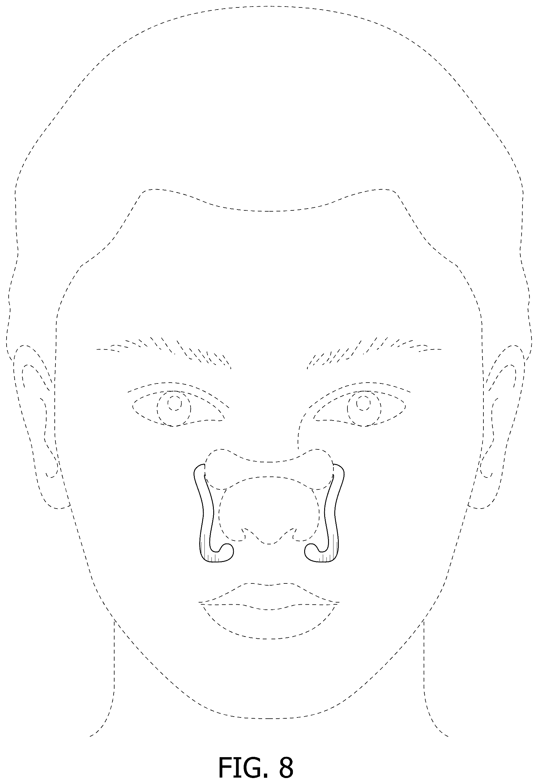 Patent USD1077219 Figure 4 – Nasal dilator with arms