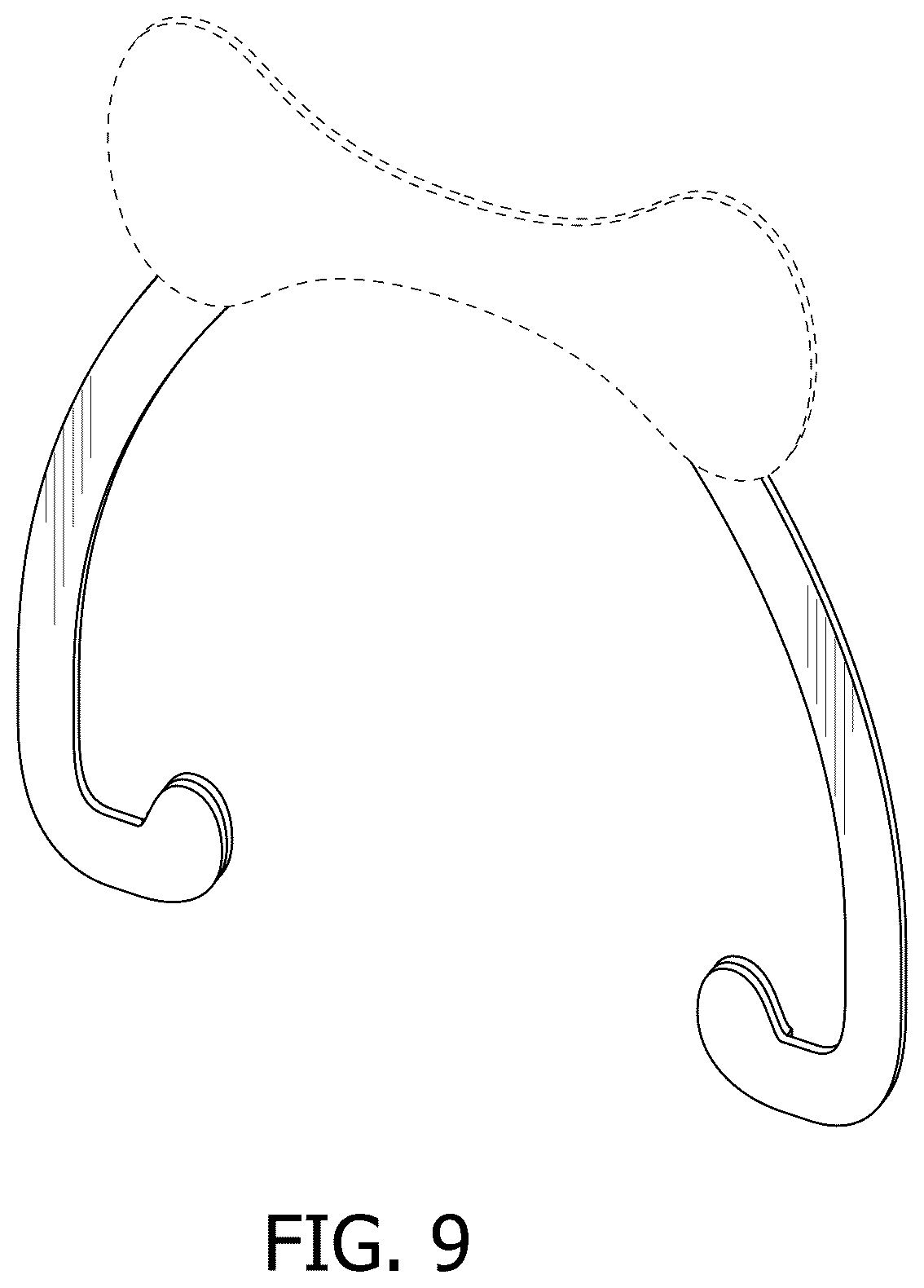 Patent USD1077219 Figure 5 – Nasal dilator with arms