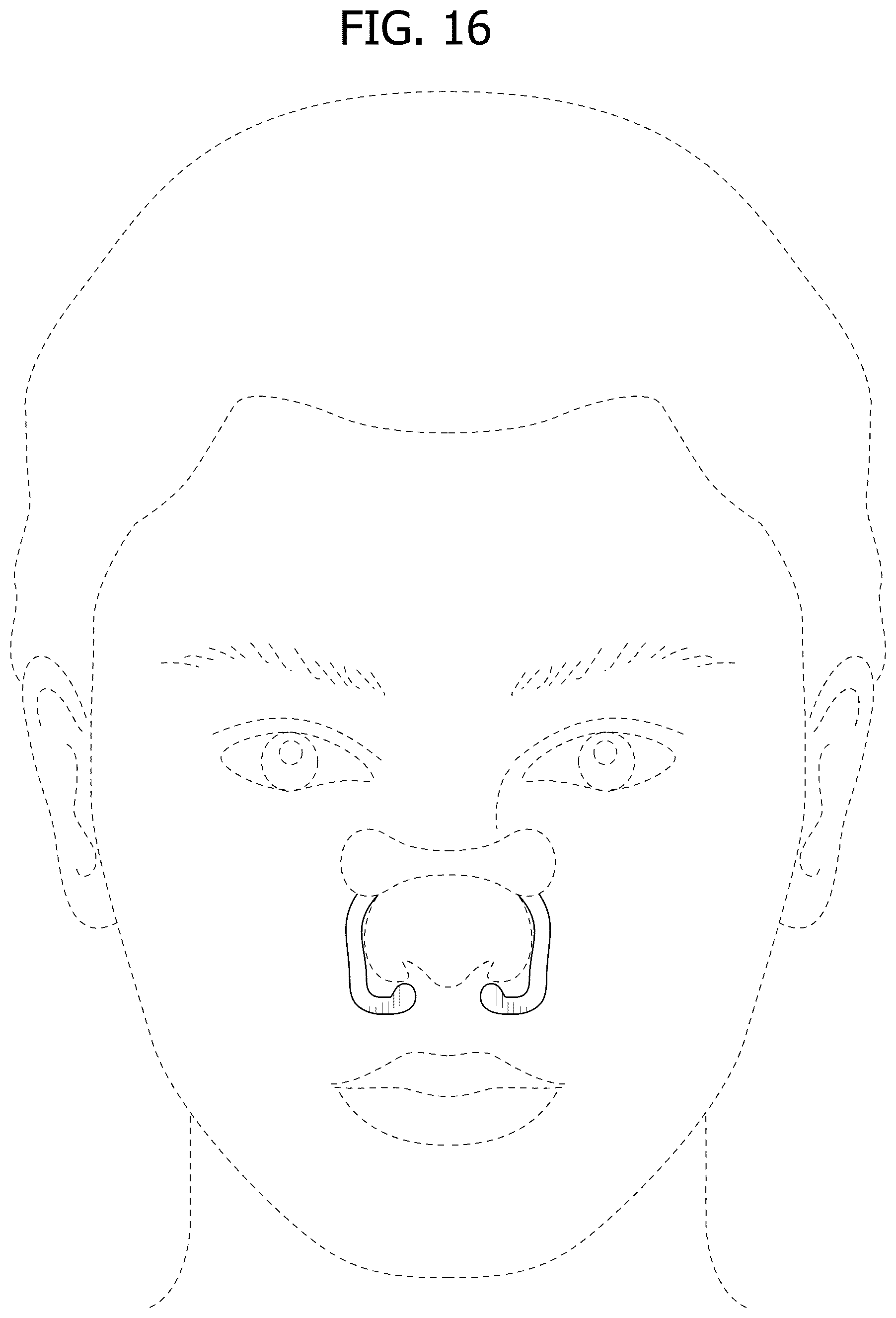 Patent USD1077219 Figure 8 – Nasal dilator with arms