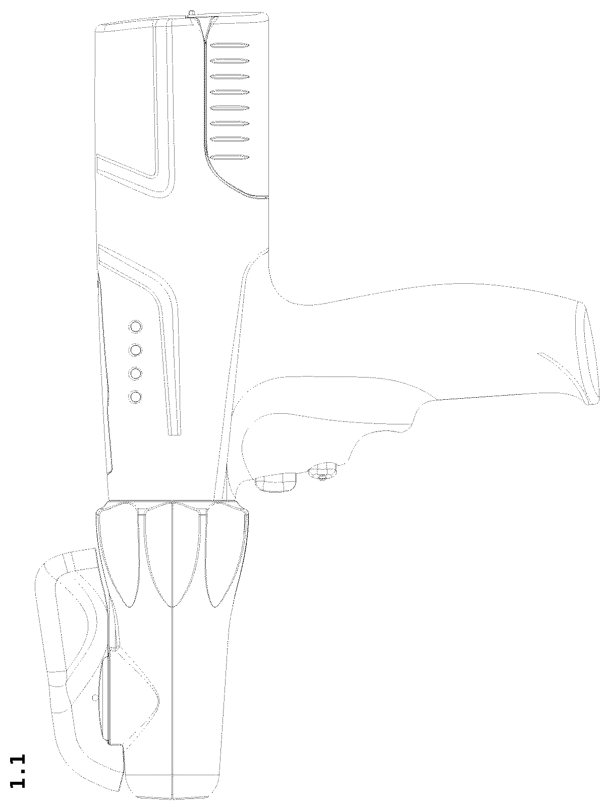 Patent USD1077222 Figure 1 – Surgical stapler