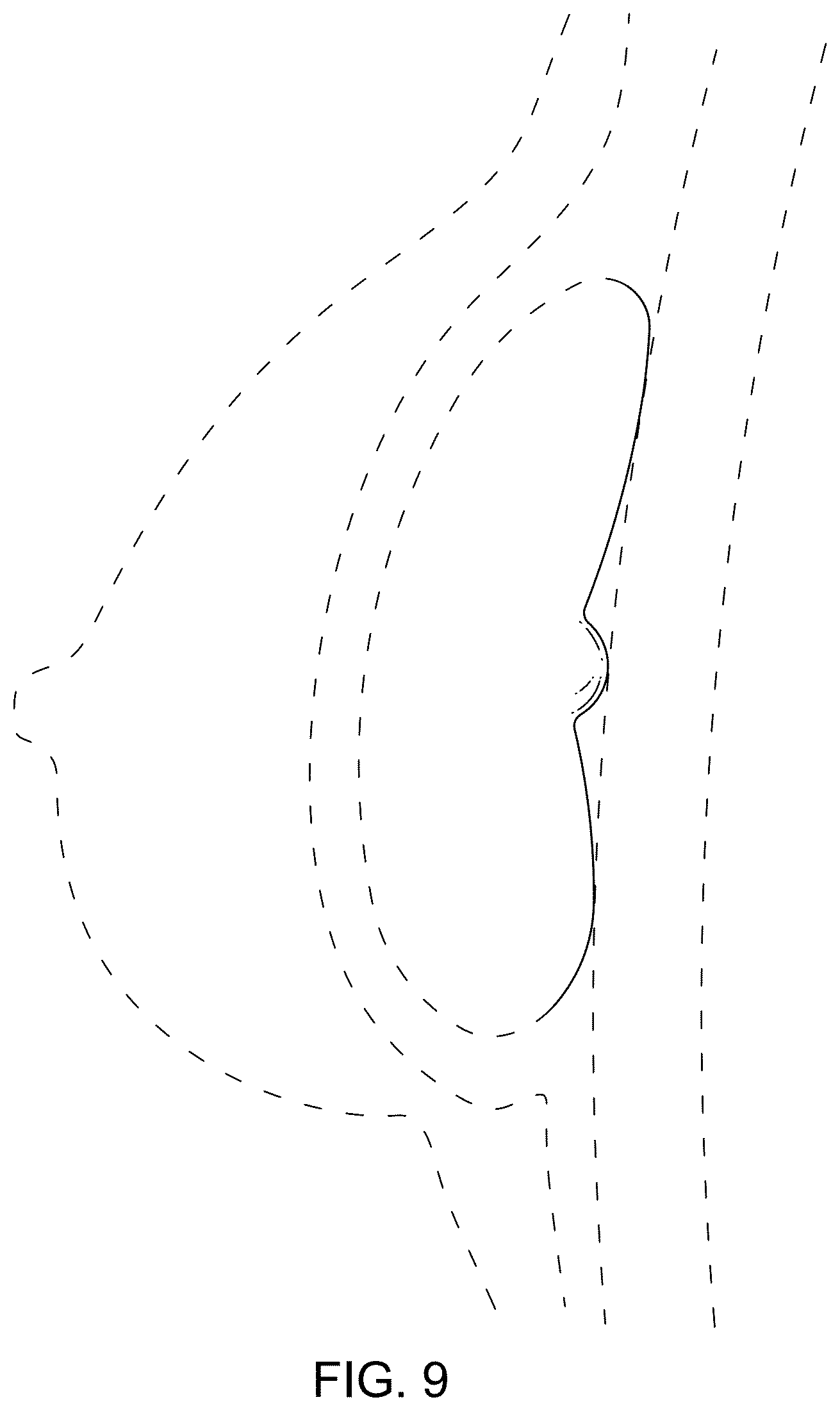 Patent USD1077227 Figure 9 – Breast implant enhancement device