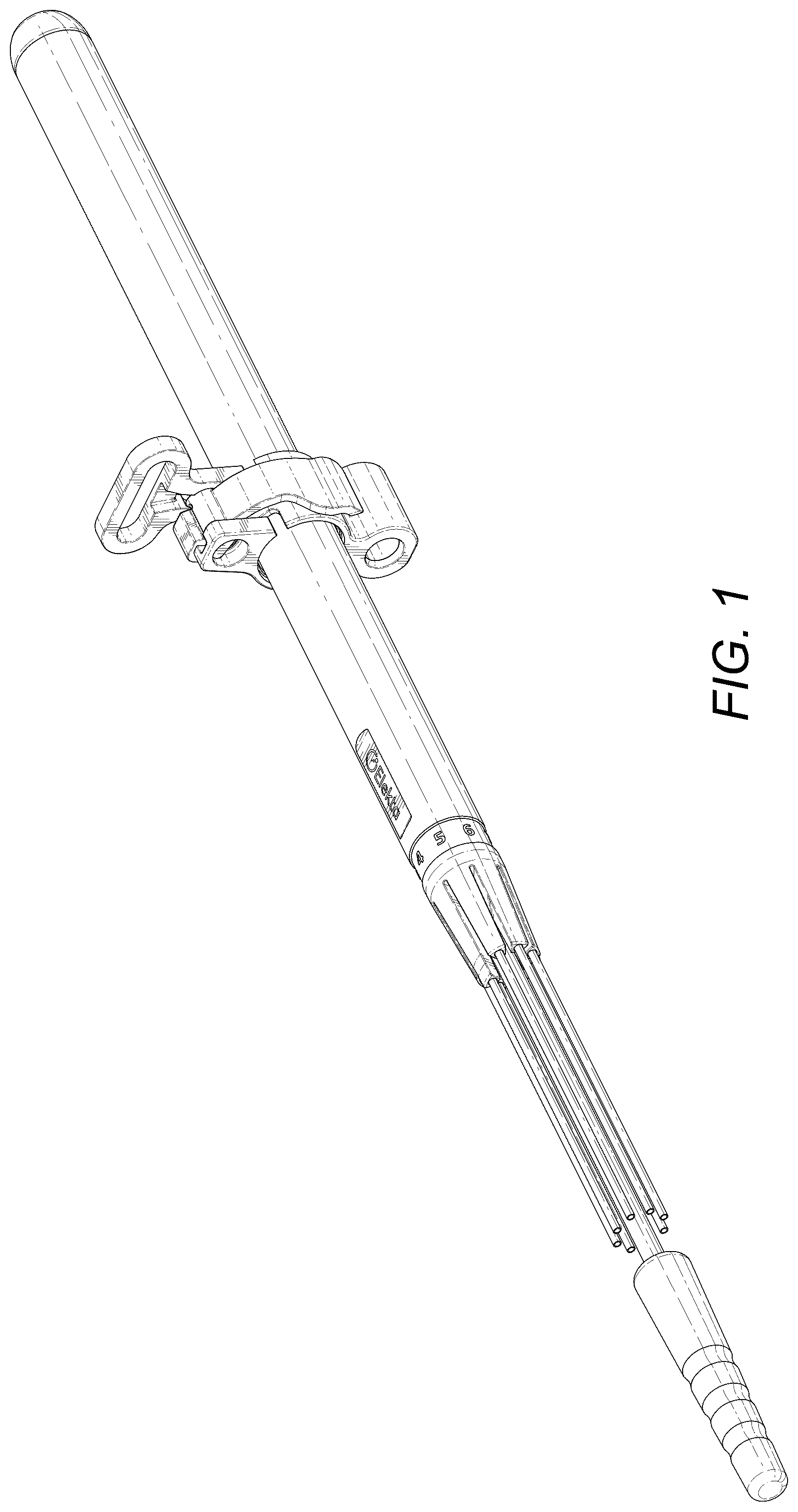 Patent USD1077229 Figure 1 – Brachytherapy applicator