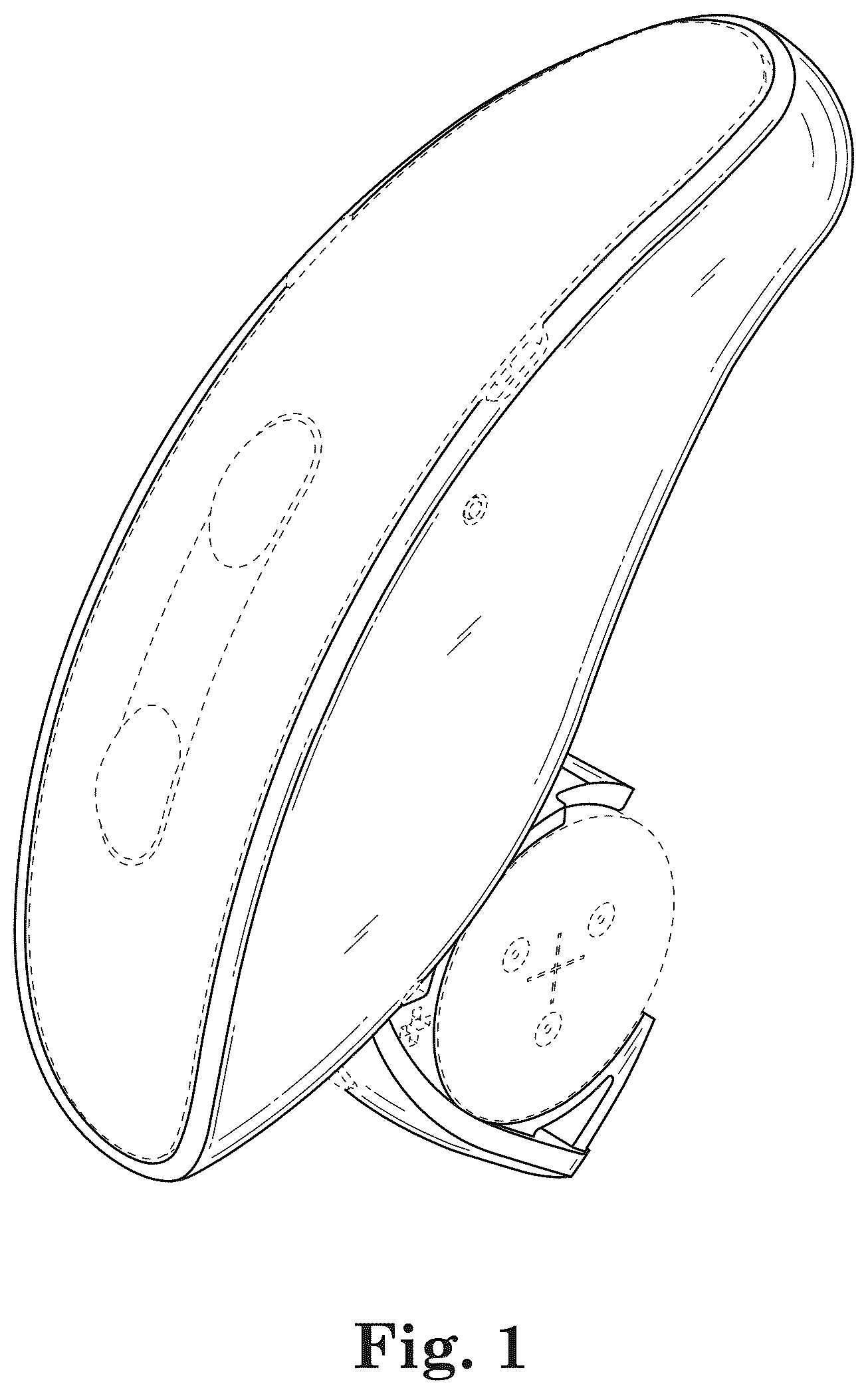 Patent USD1077234 Figure 1 – Hearing device