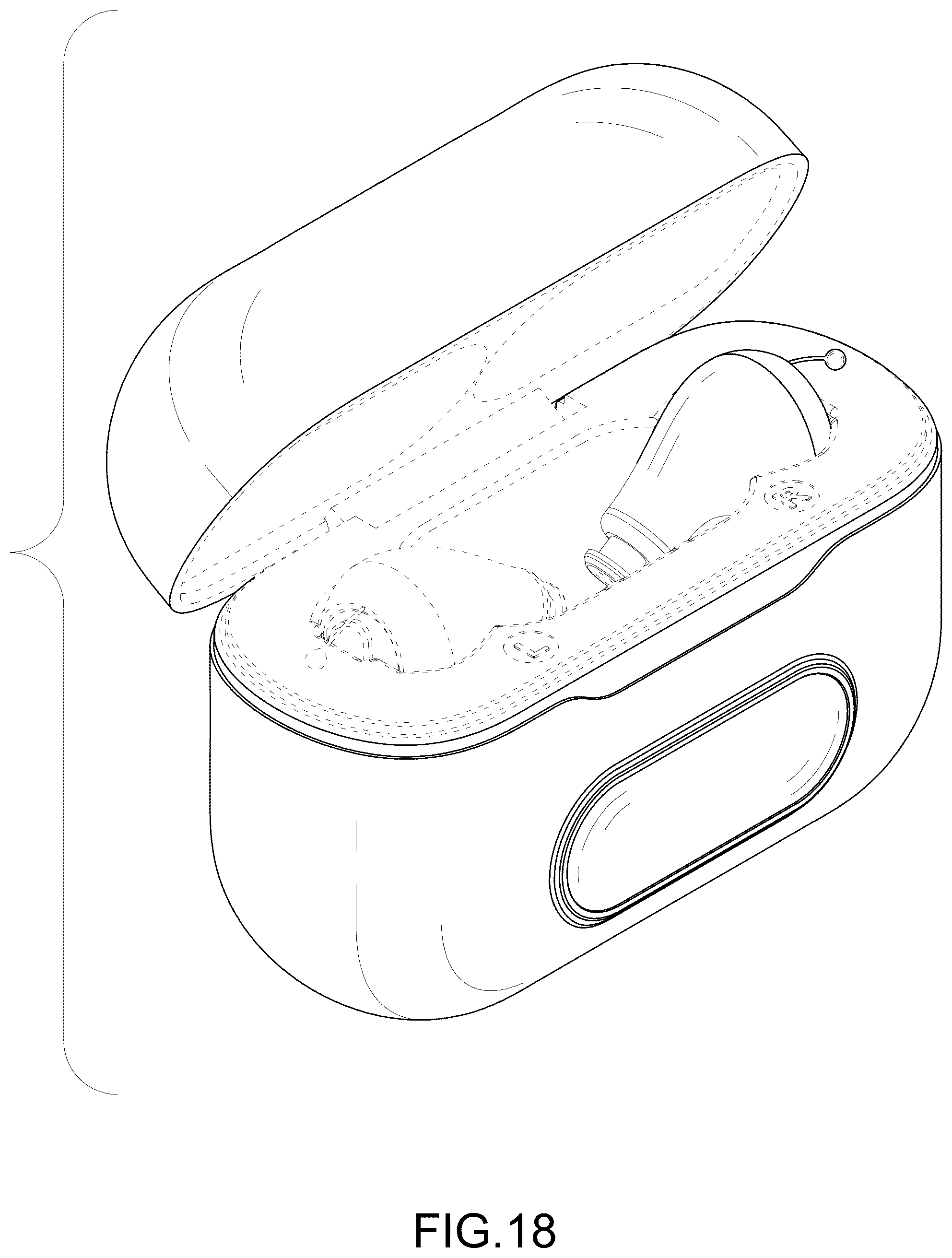 Patent USD1077235 Figure 18 – Hearing-aid set