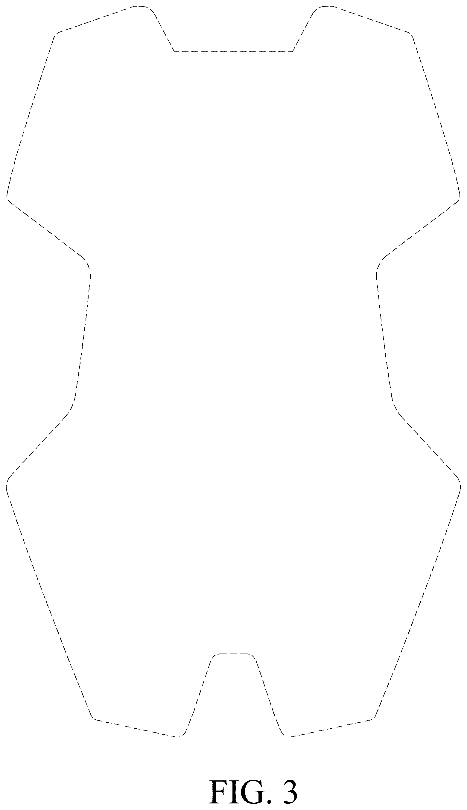 Patent USD1077240 Figure 3 – Body protection pad
