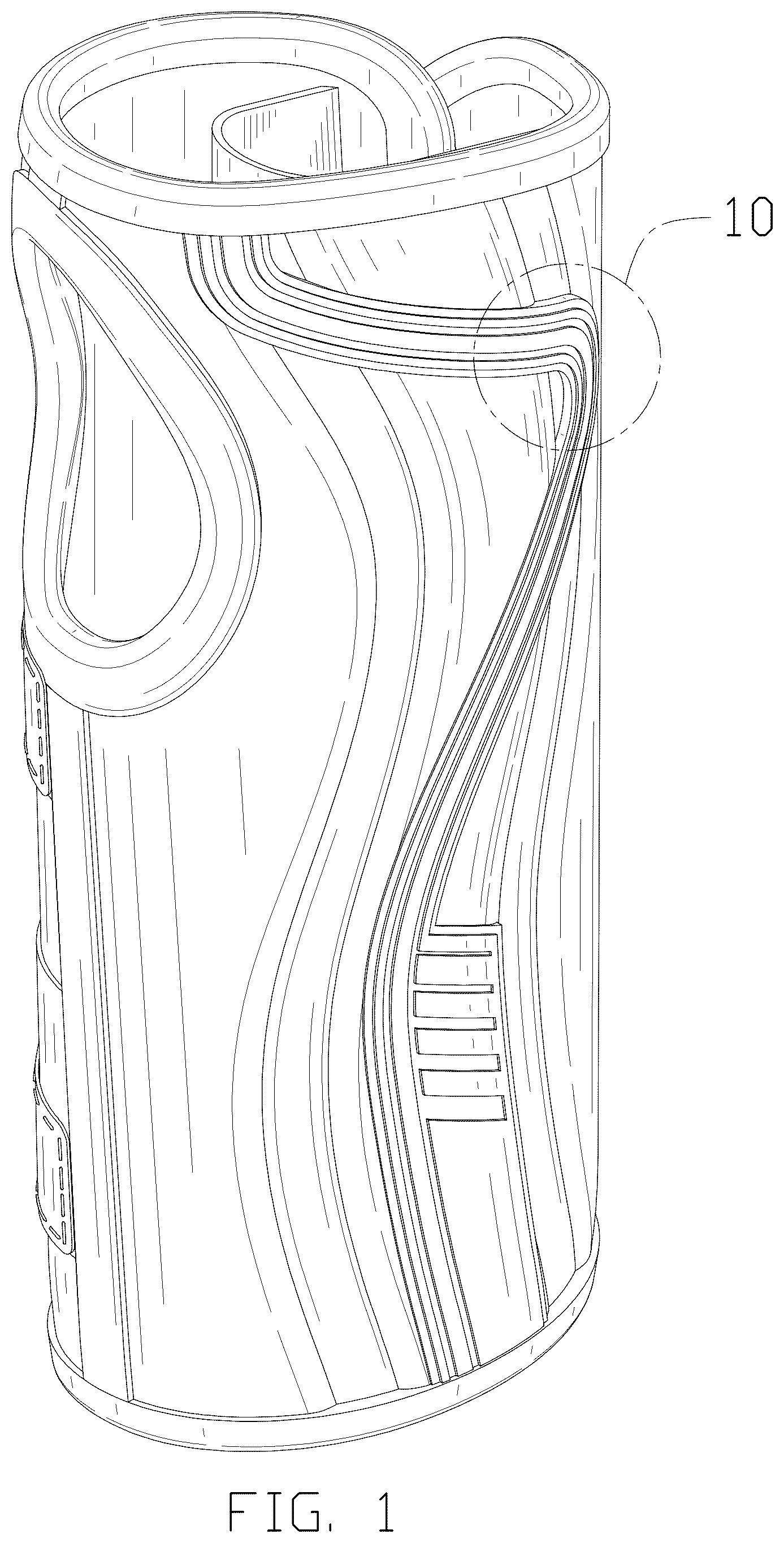 Patent USD1077242 Figure 1 – Wristband