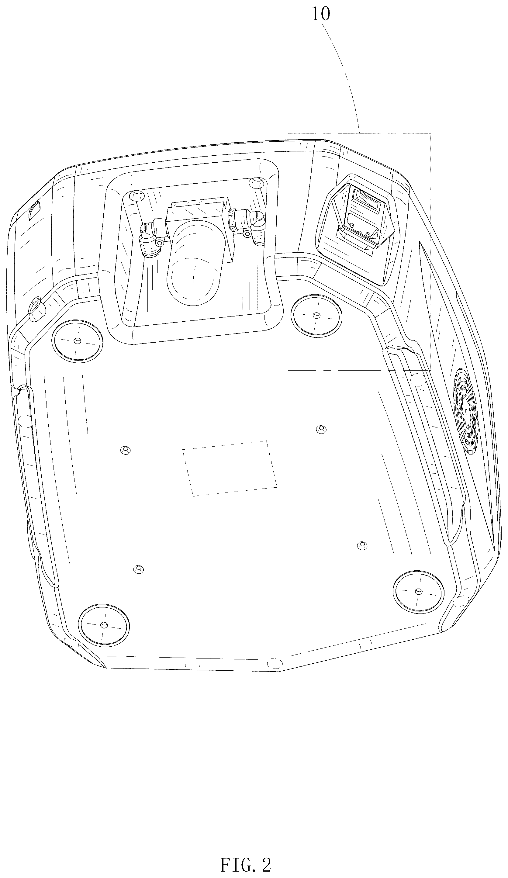 Patent USD1077247 Figure 2 – Extracorporeal shock wave machine