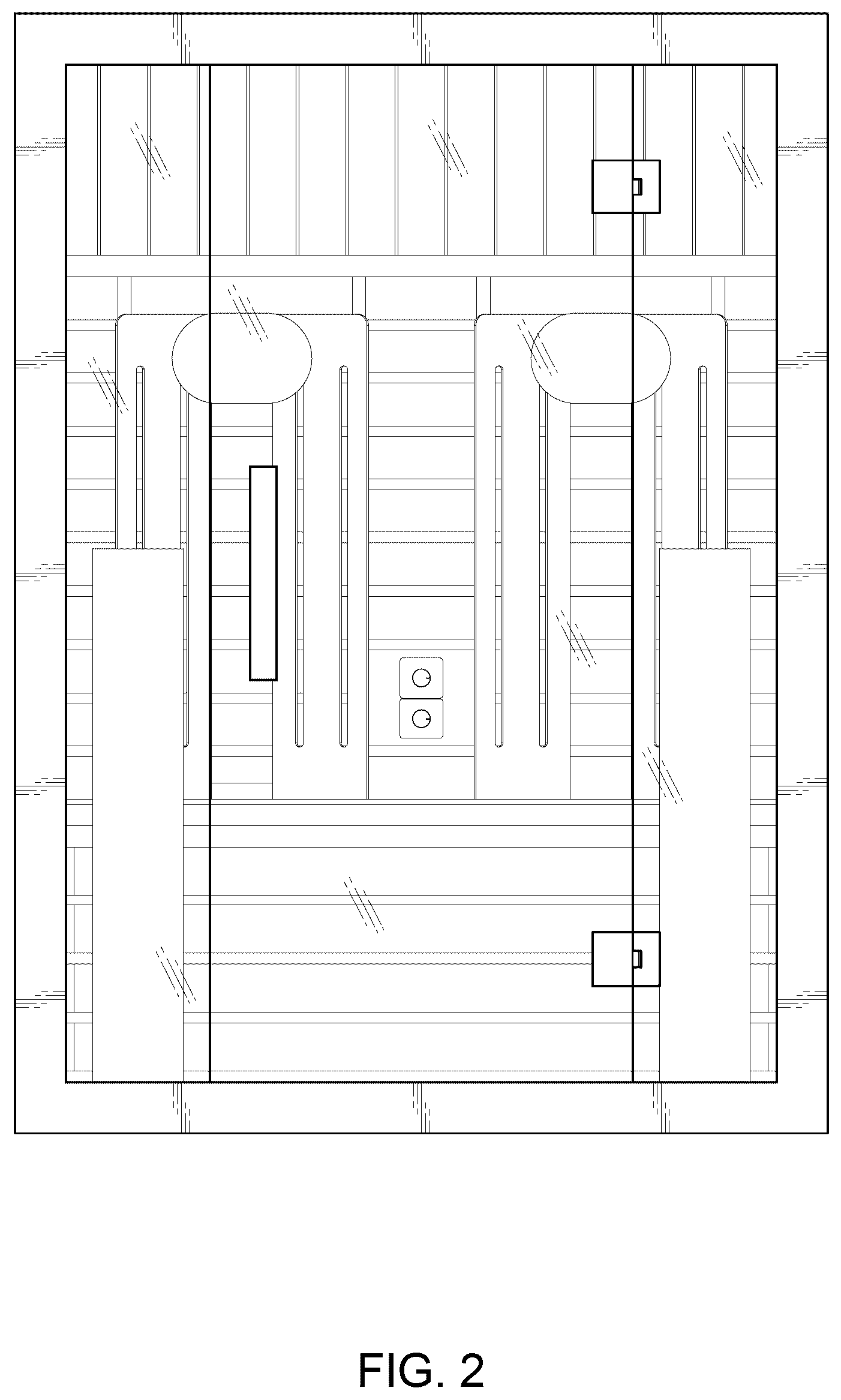Patent USD1077249 Figure 2 – Sauna