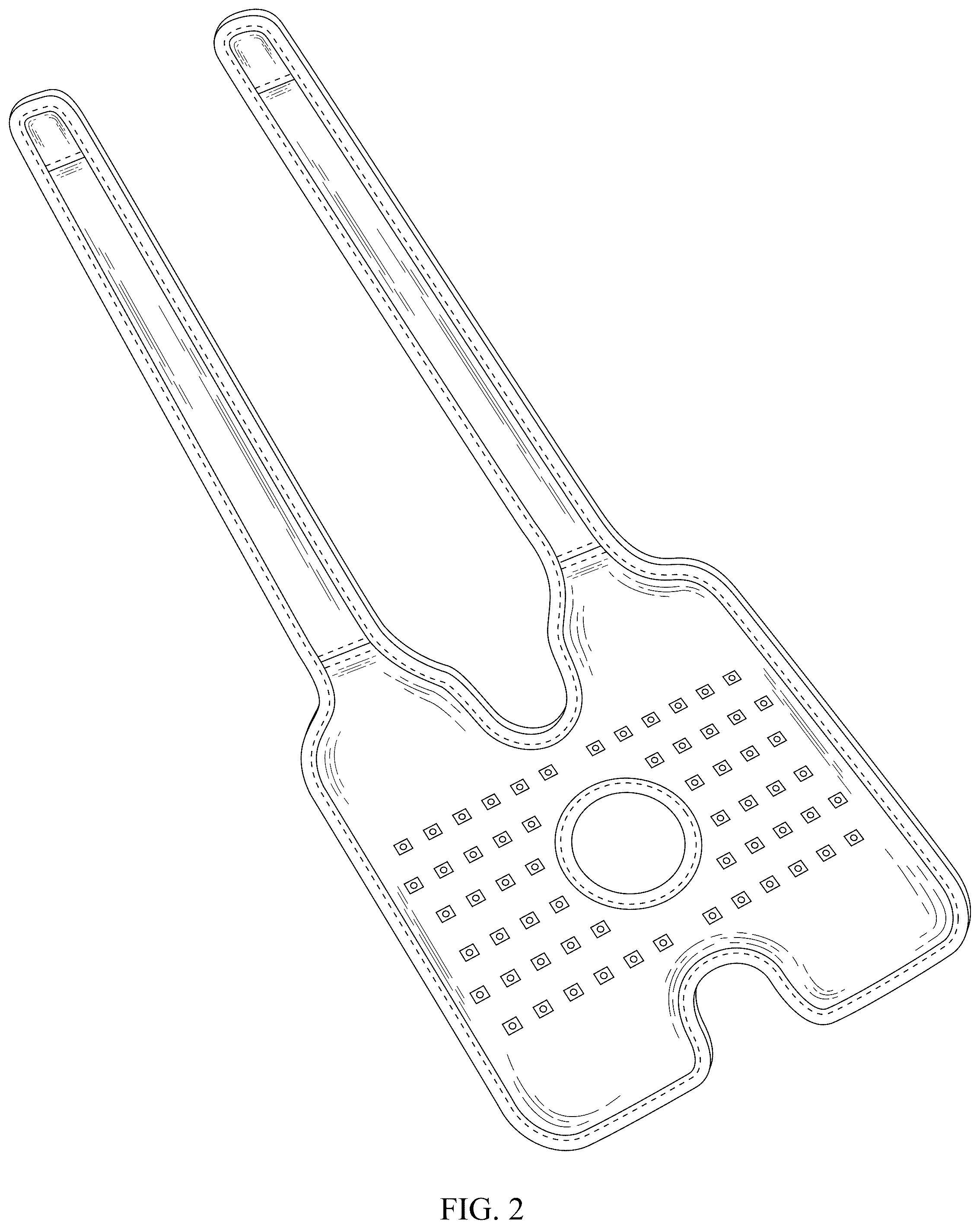 Patent USD1077256 Figure 2 – Knee phototherapy wrap