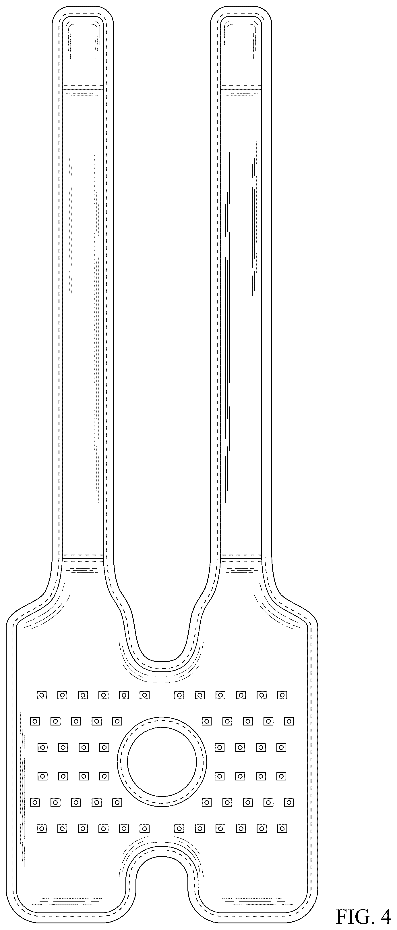Patent USD1077256 Figure 4 – Knee phototherapy wrap
