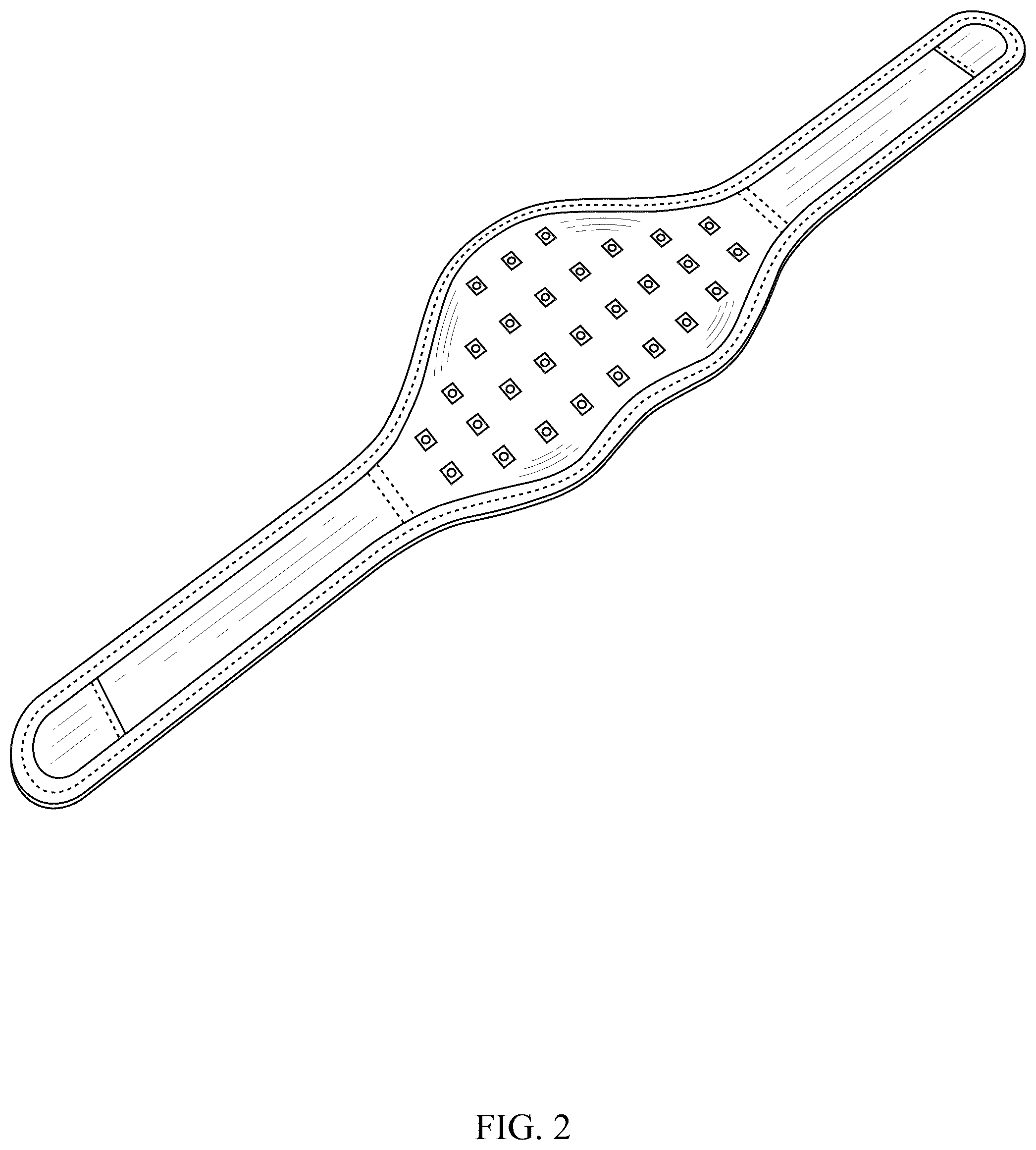 Patent USD1077258 Figure 2 – Phototherapy neck wrap