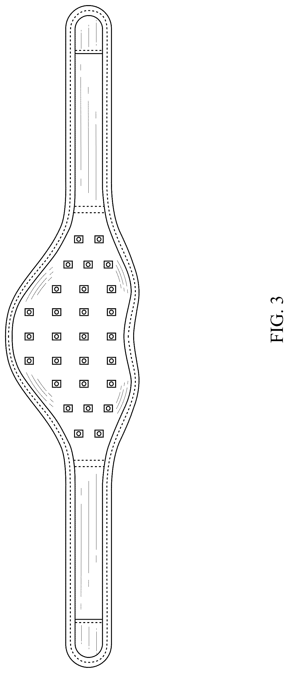 Patent USD1077258 Figure 3 – Phototherapy neck wrap